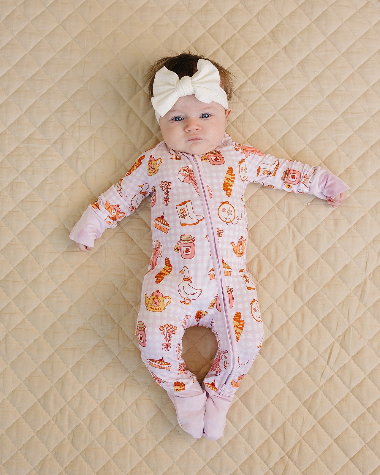 Bamboo Zip Romper | Cottagecore Cutie