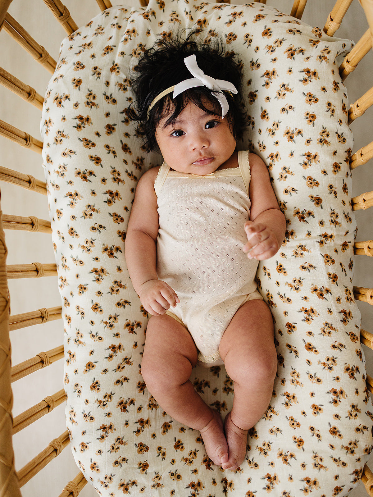 Yellow Pointelle Tank Bodysuit