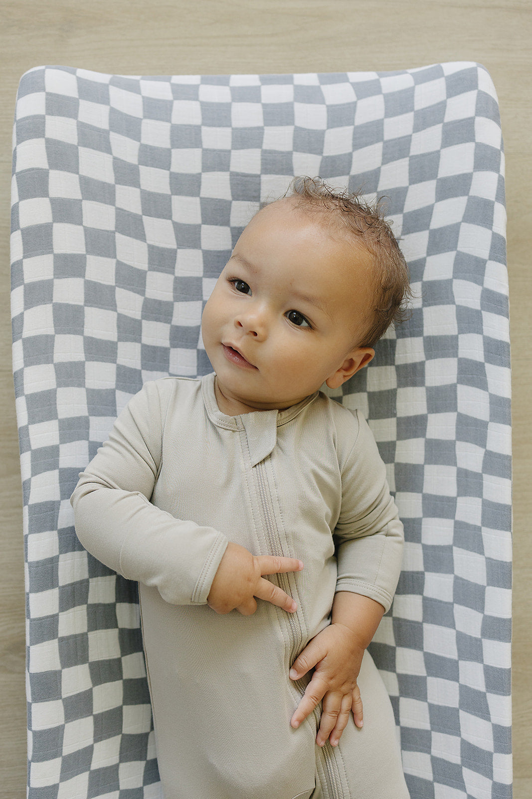 Oatmeal Bamboo Zipper