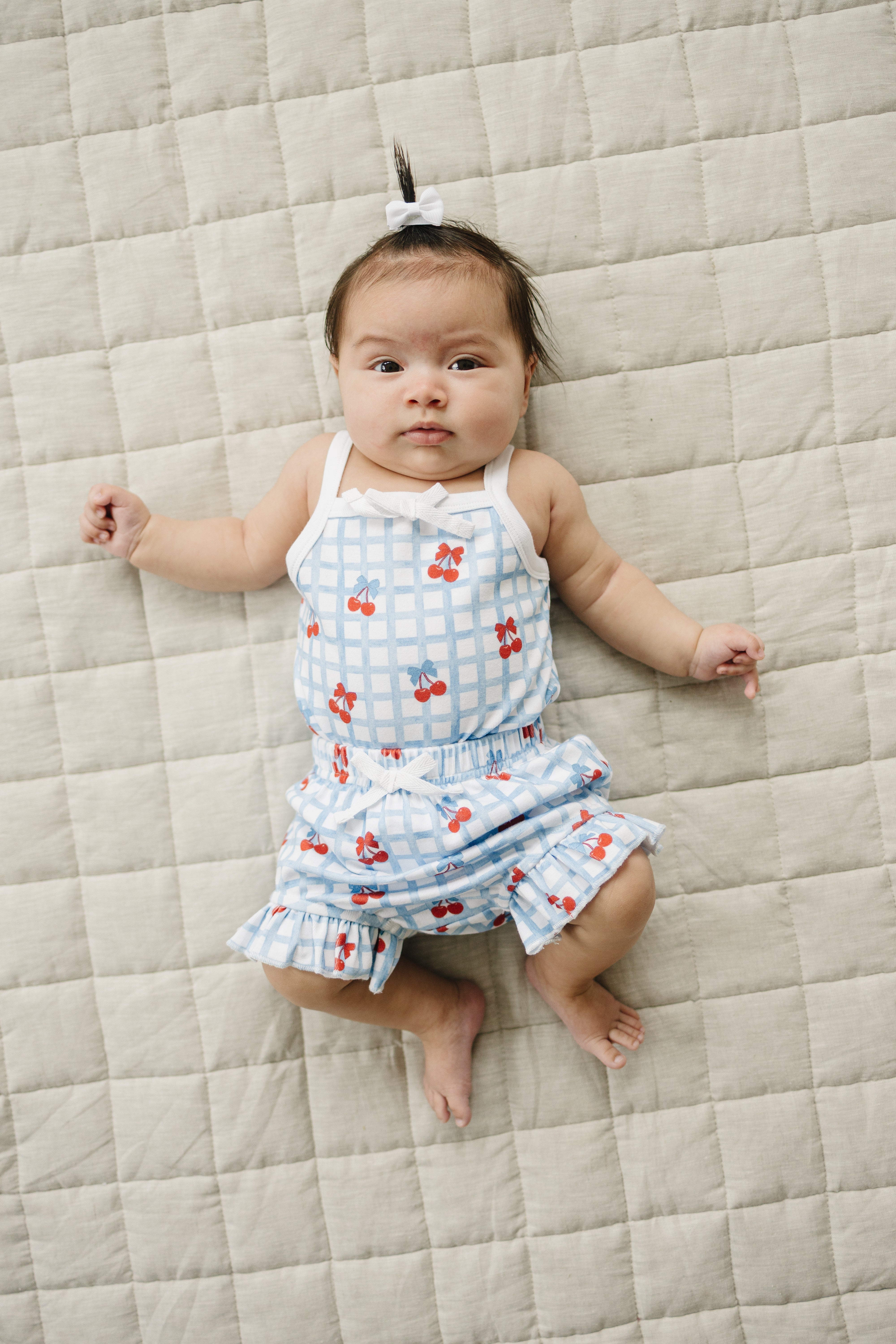 Shorts Set | Gingham Cherry