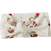 Merry & Bright Ribbed Bamboo Head Wrap