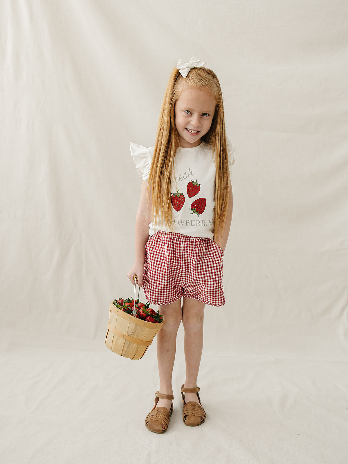 Strawberry Ruffle Tee