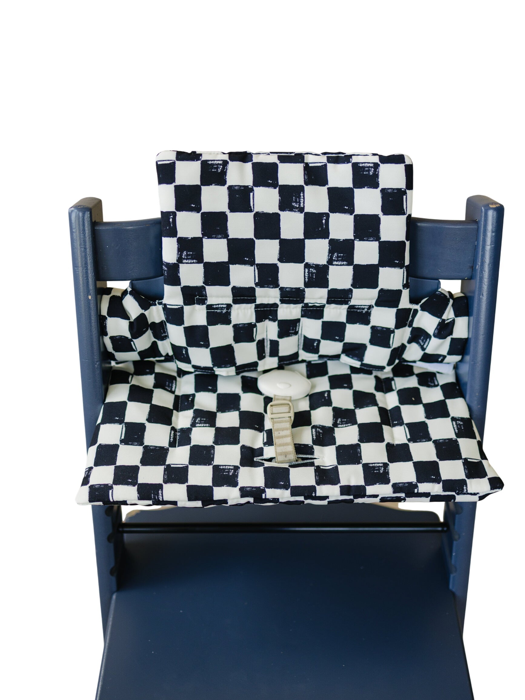 Black & White Checkered Cushion For The Stokke Tripp Trapp Highchair
