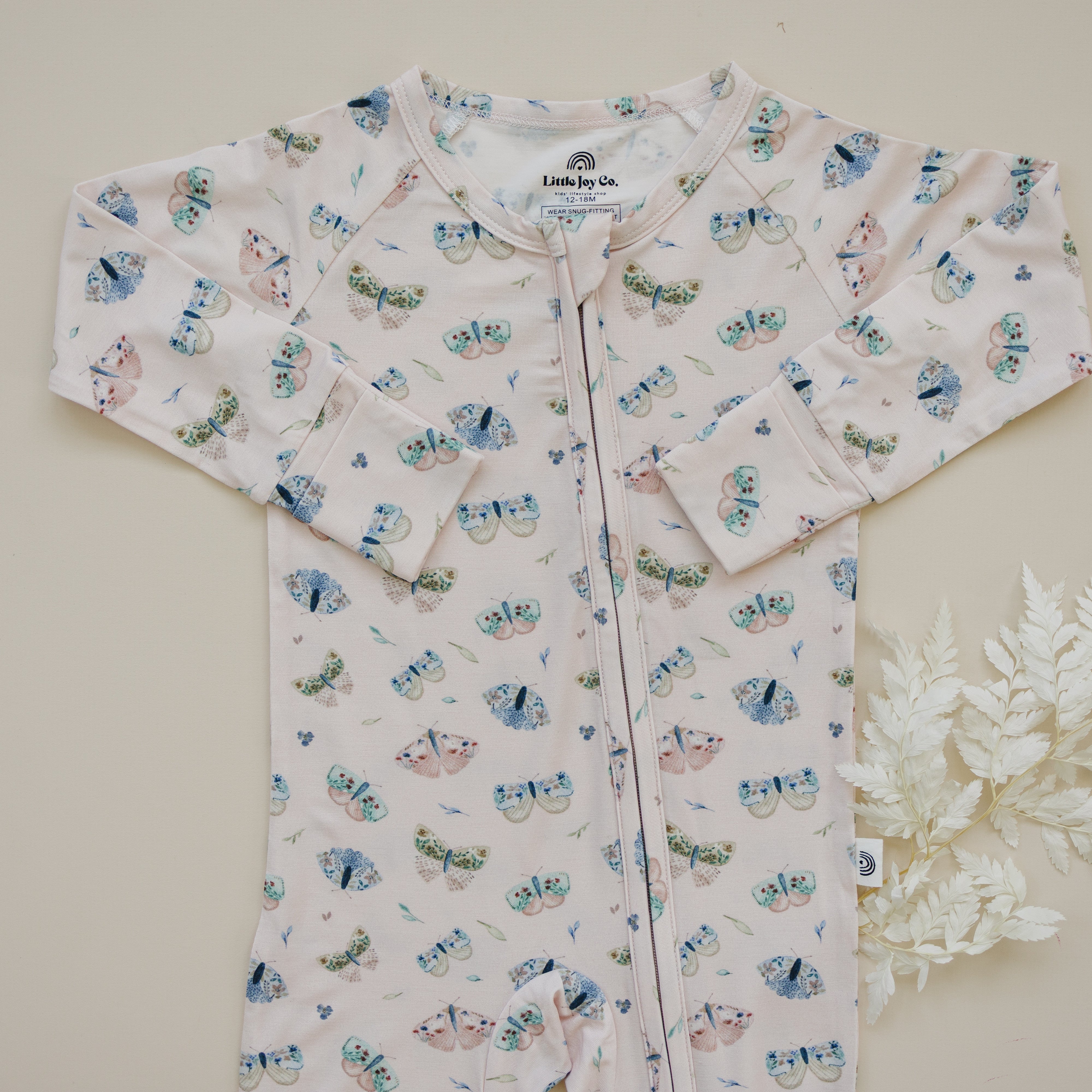 Luna Moths Bamboo Zippy Pajamas