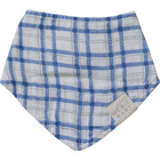 Blue & Green Plaid Classic Muslin Bib