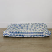 Blue & Green Plaid Muslin Changing Pad Cover