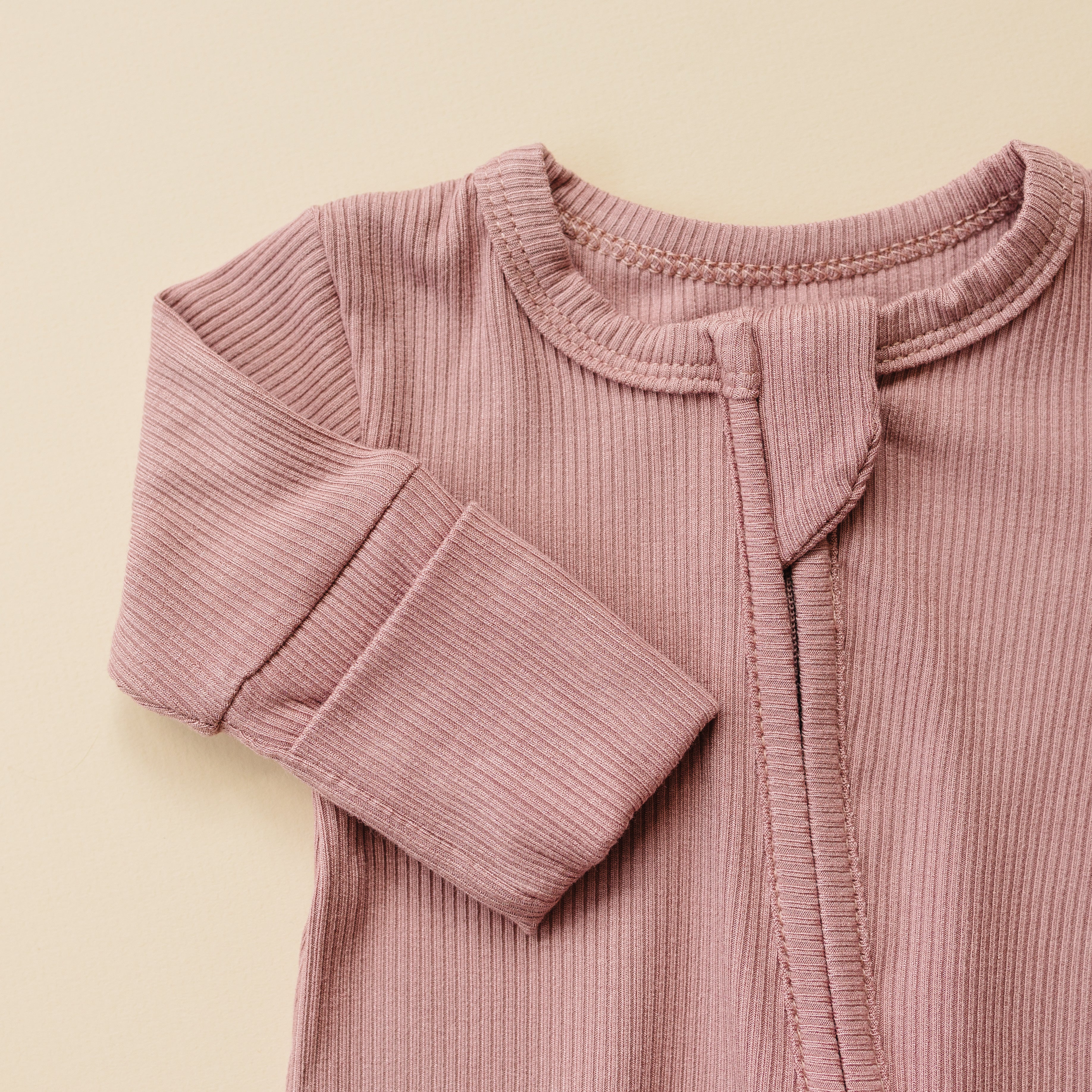 Solid Ribbed Bamboo Zippy Romper - More Colors