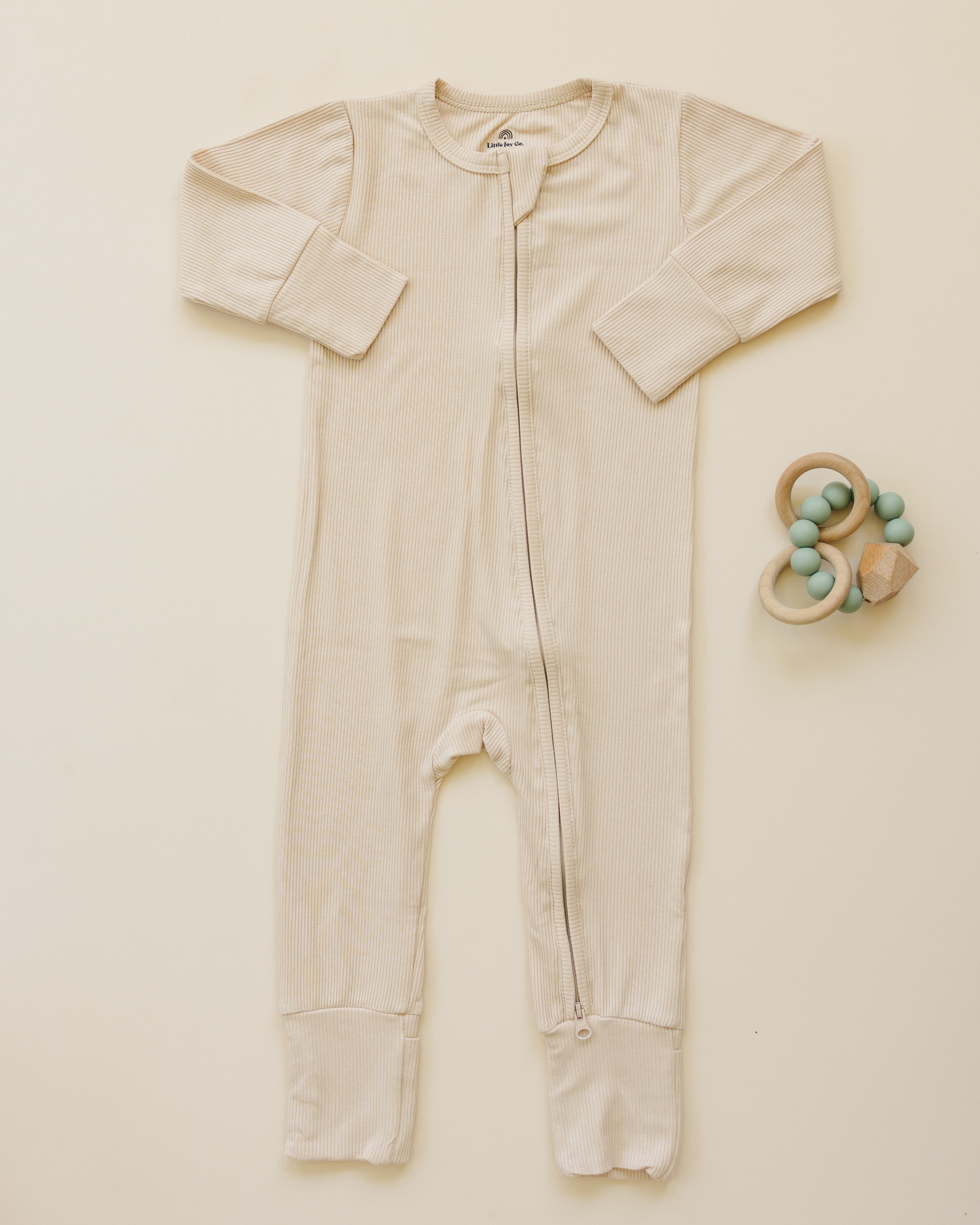 Solid Ribbed Bamboo Zippy Romper - More Colors