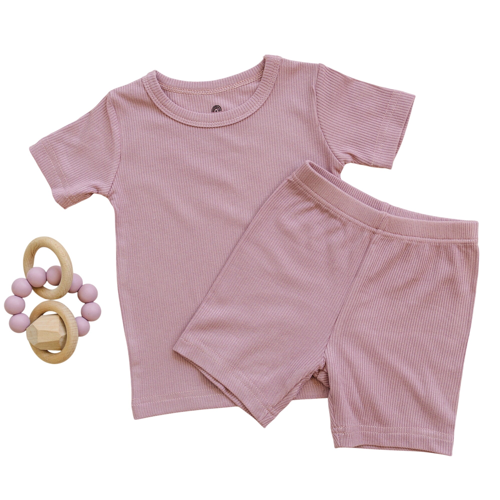 Solid Ribbed Bamboo 2pc Pajamas - More Colors