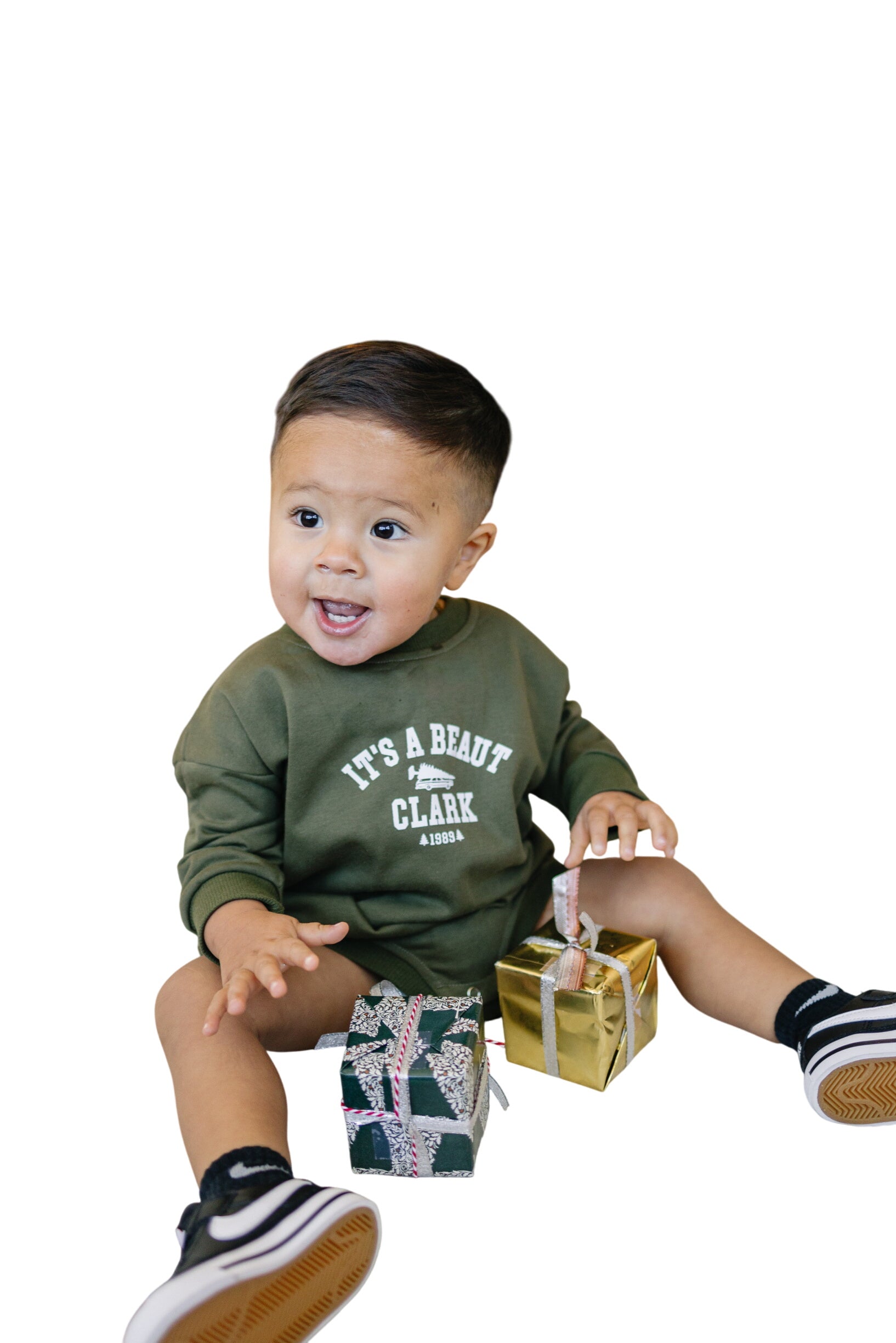 It's A Beaut Clark Christmas Sweatshirt Romper