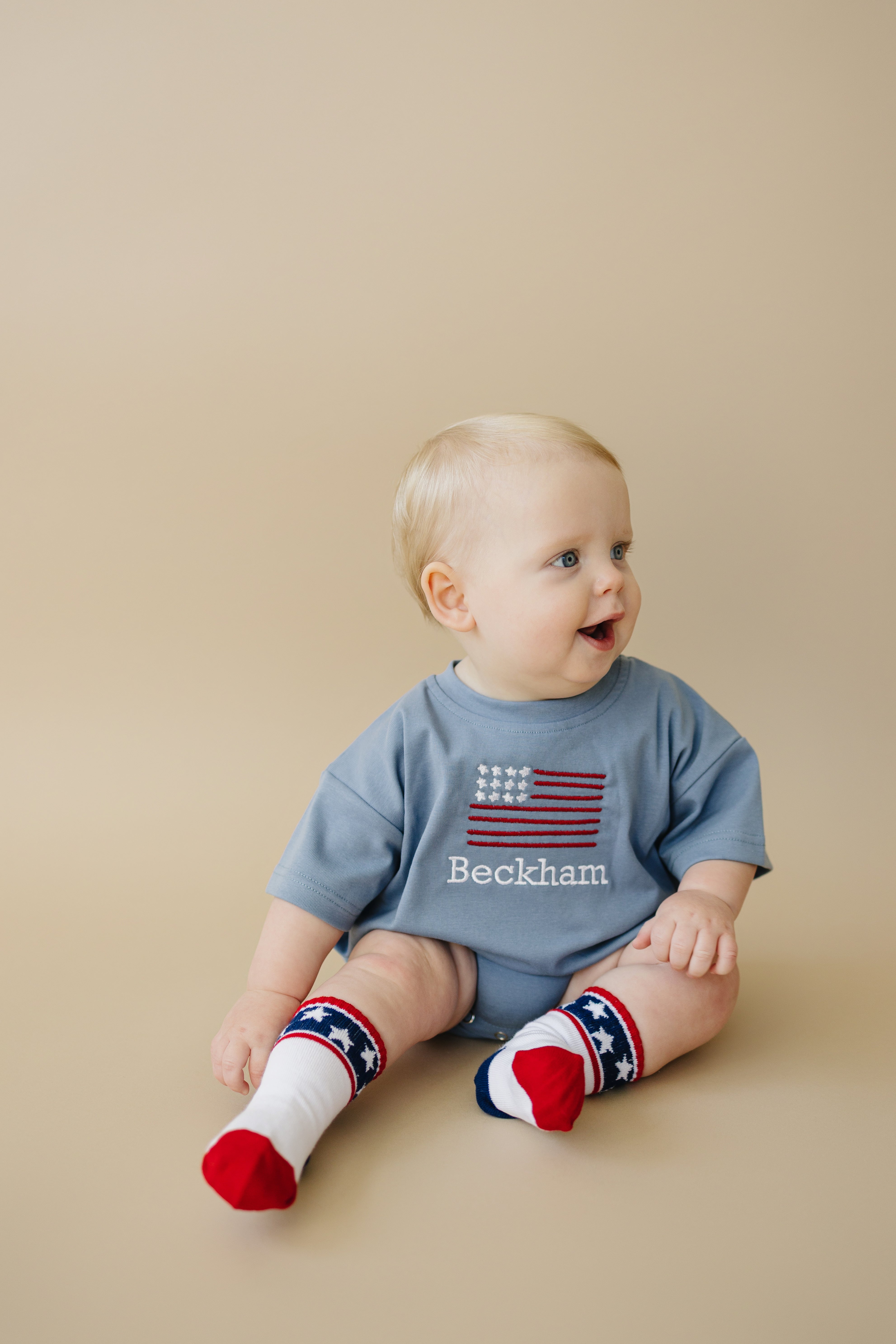 Stars And Stripes 4th Of July Socks - Infant, Toddler, Youth & Adult Sizes