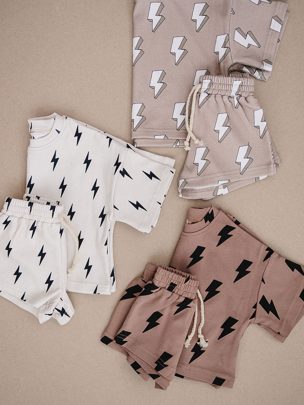 Shorts Set | Mocha Bolts