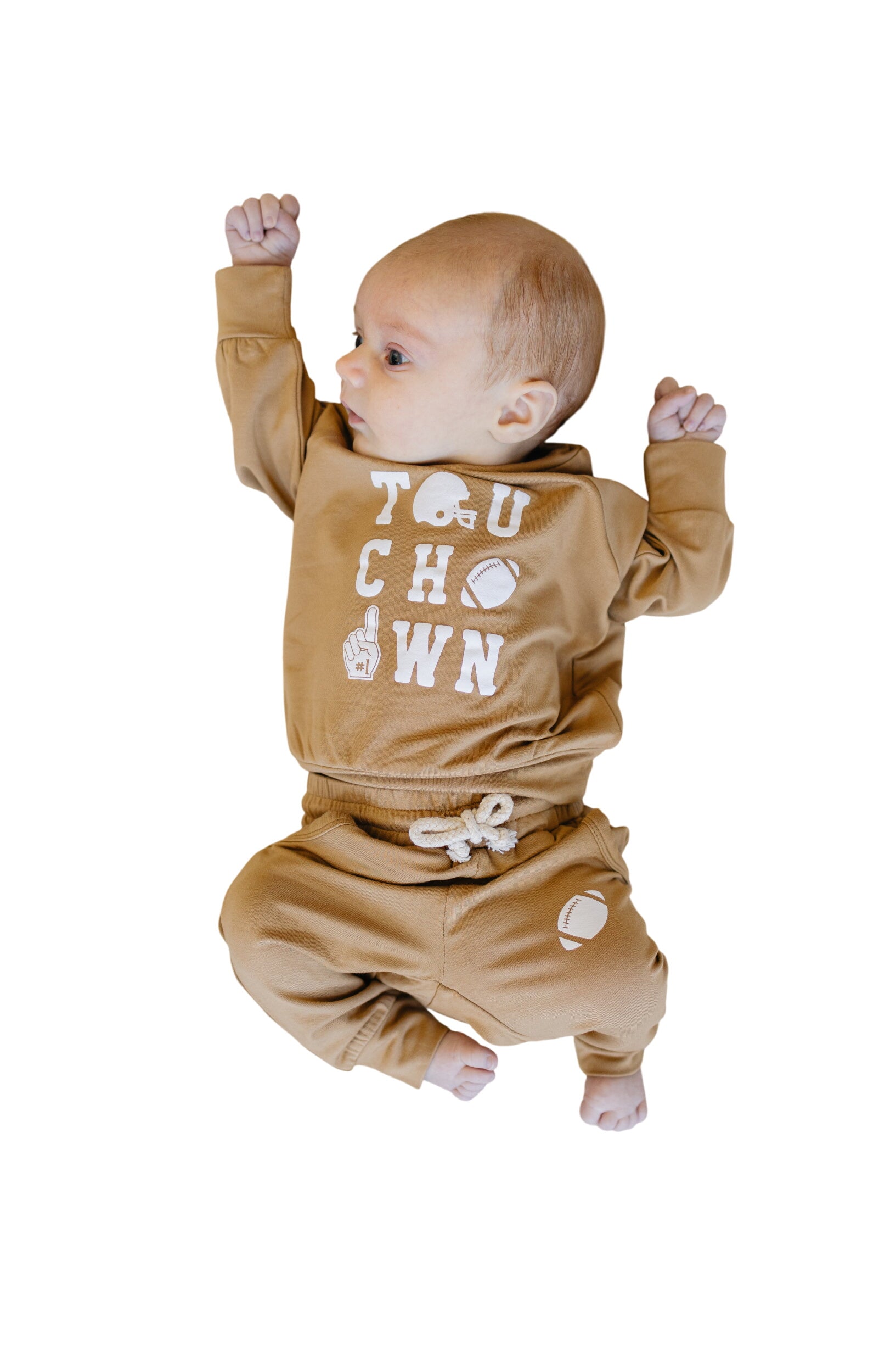 Touchdown Football Bamboo Crewneck & Jogger Set