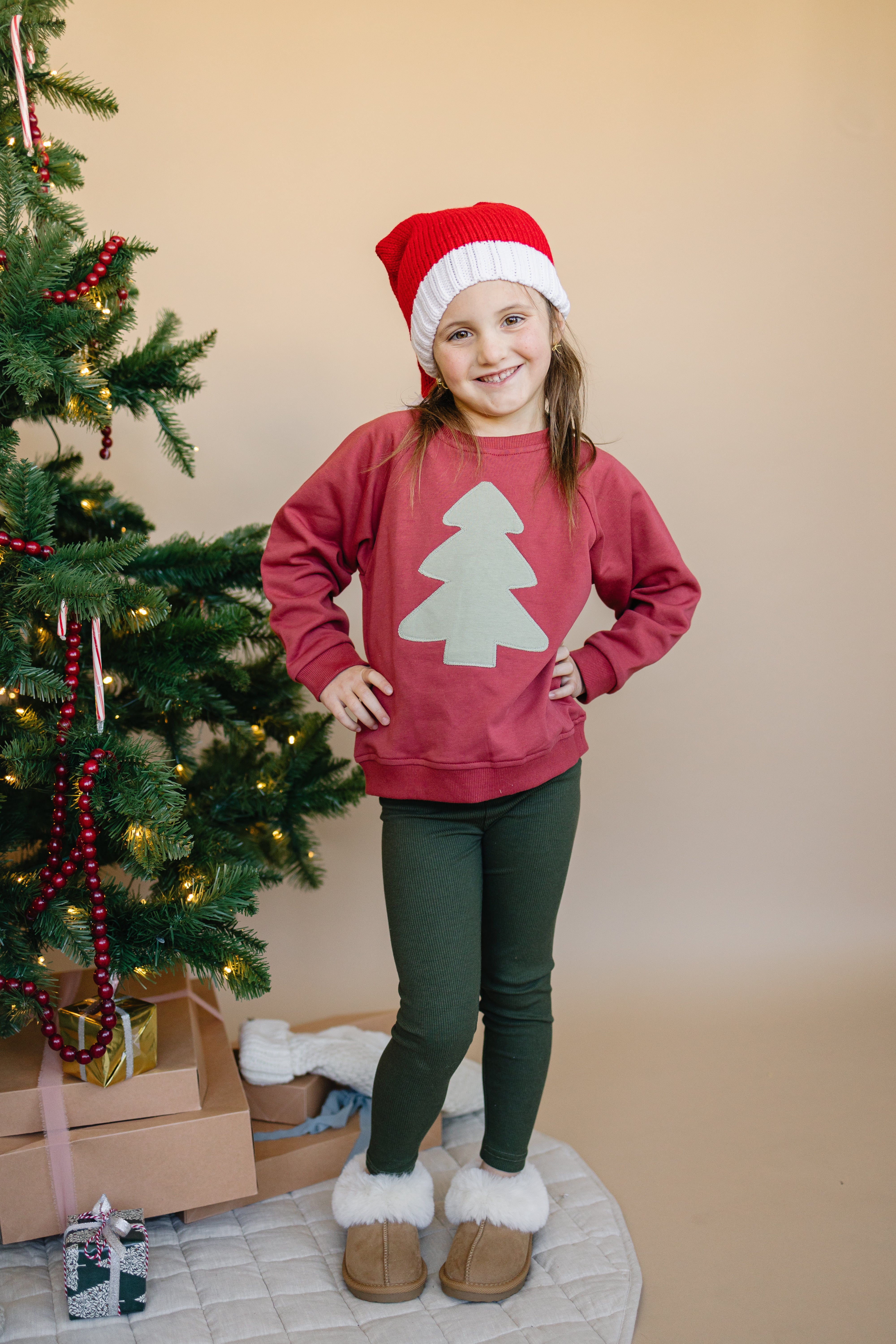 Christmas Tree Patch Sweatshirt