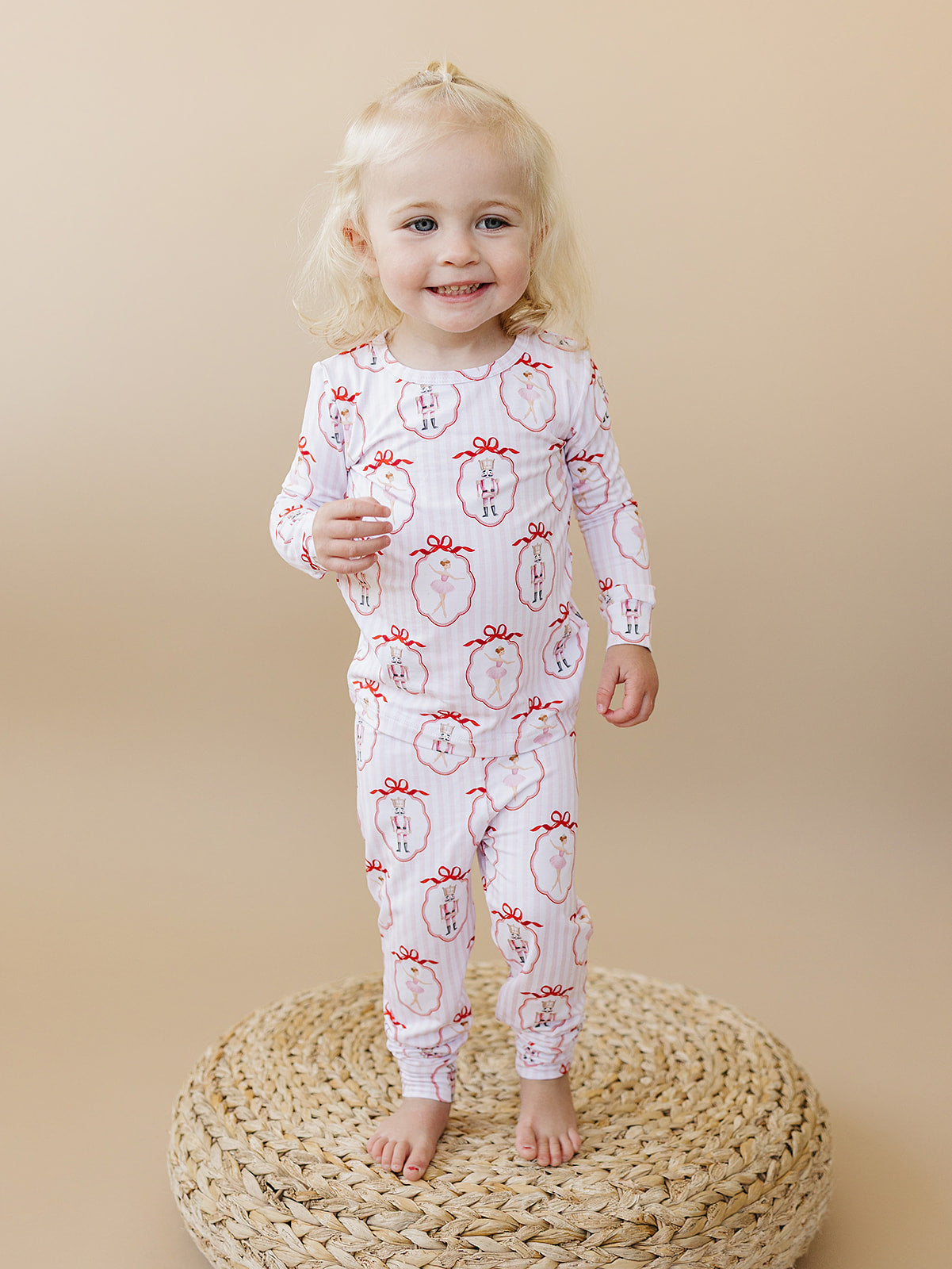 Bamboo Two Piece Set | Pink Nutcracker