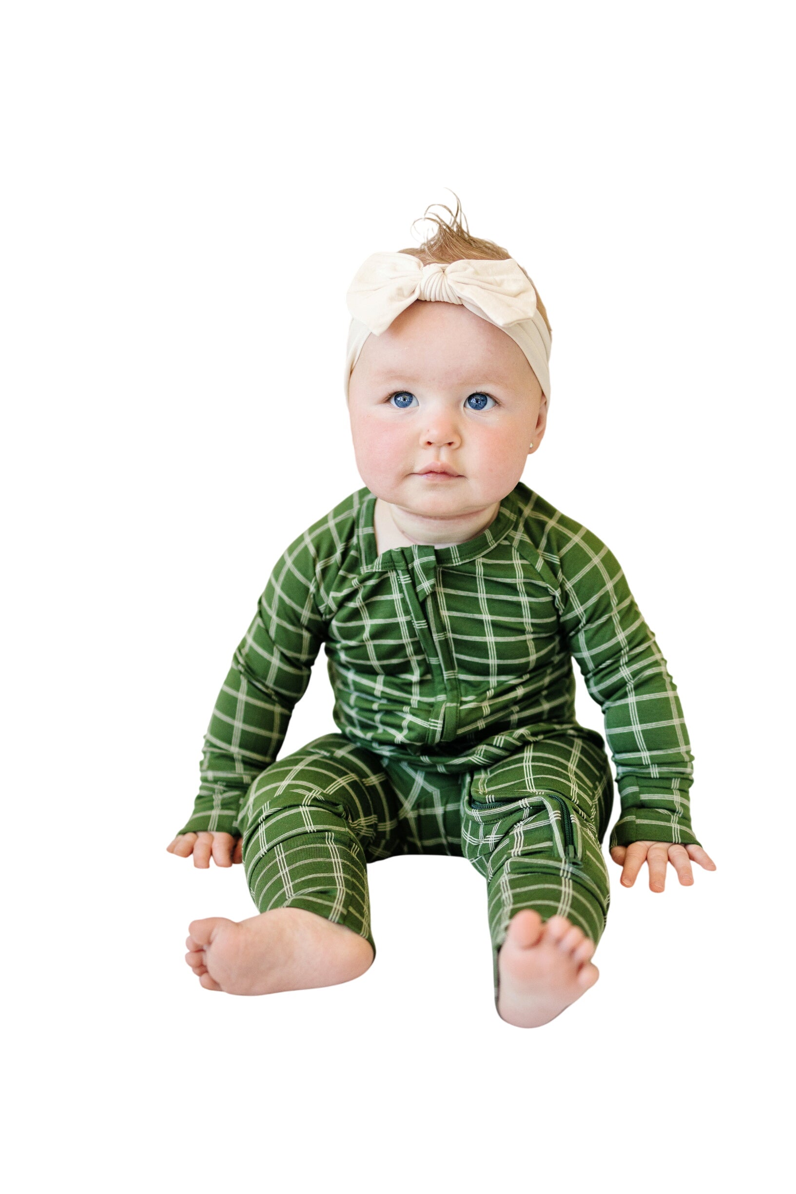 All Spruced Up Bamboo Zippy Romper