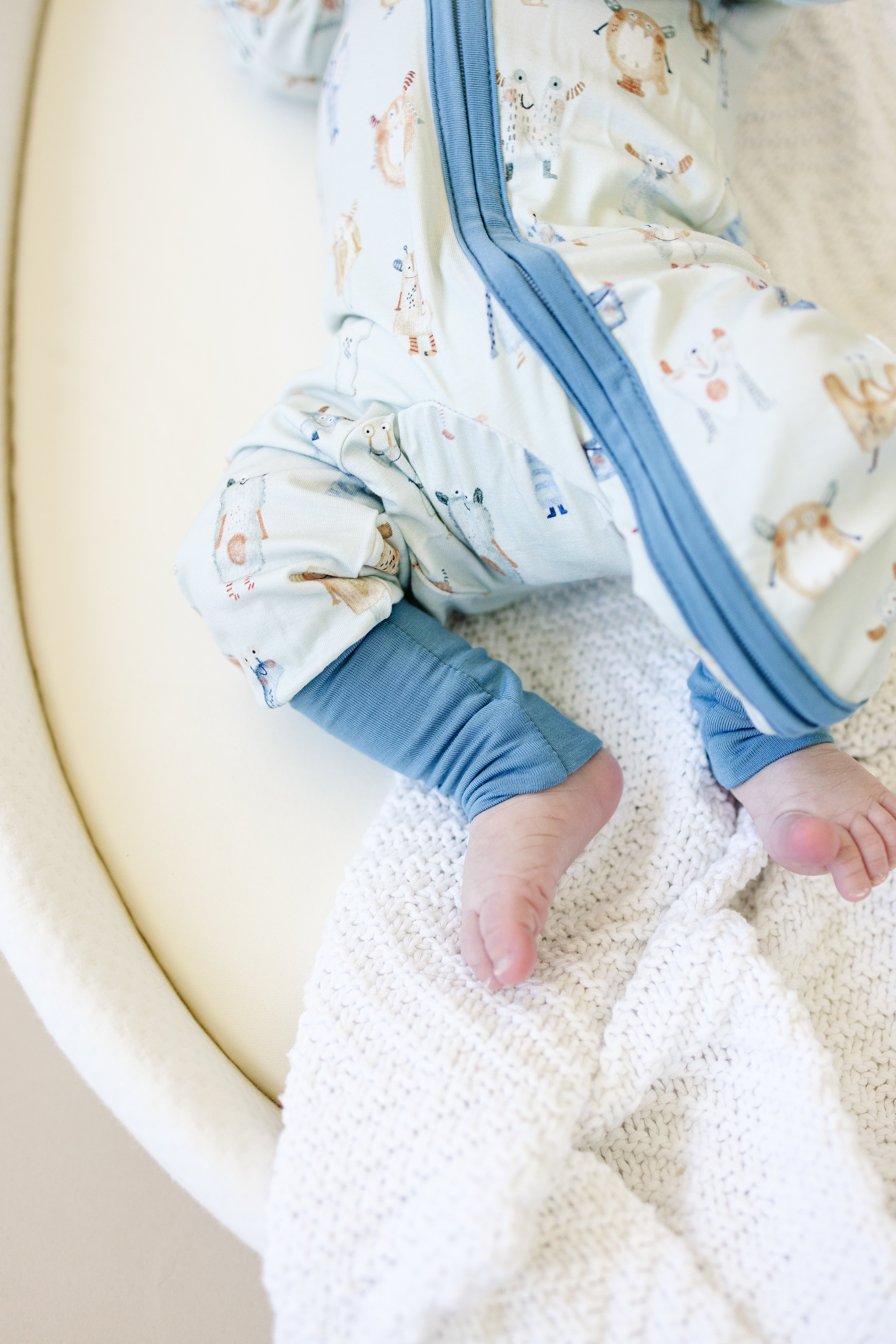 M Is For Monsters Zippy Romper