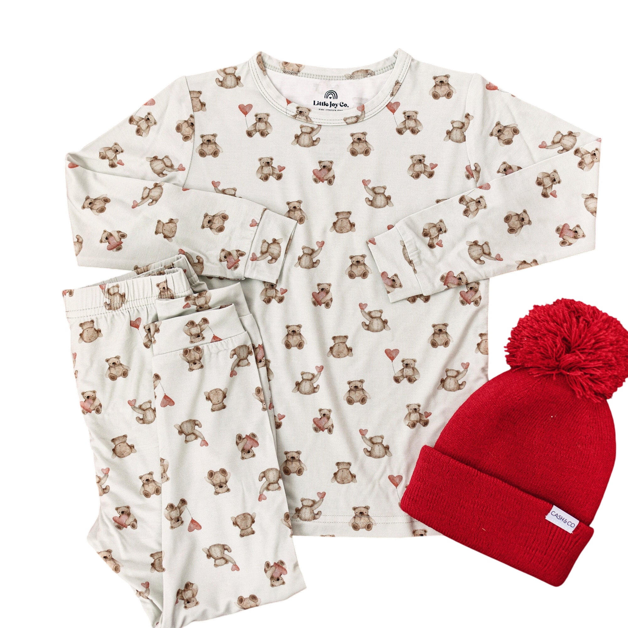 Teddy-gram 2pc Bamboo Pajama Set