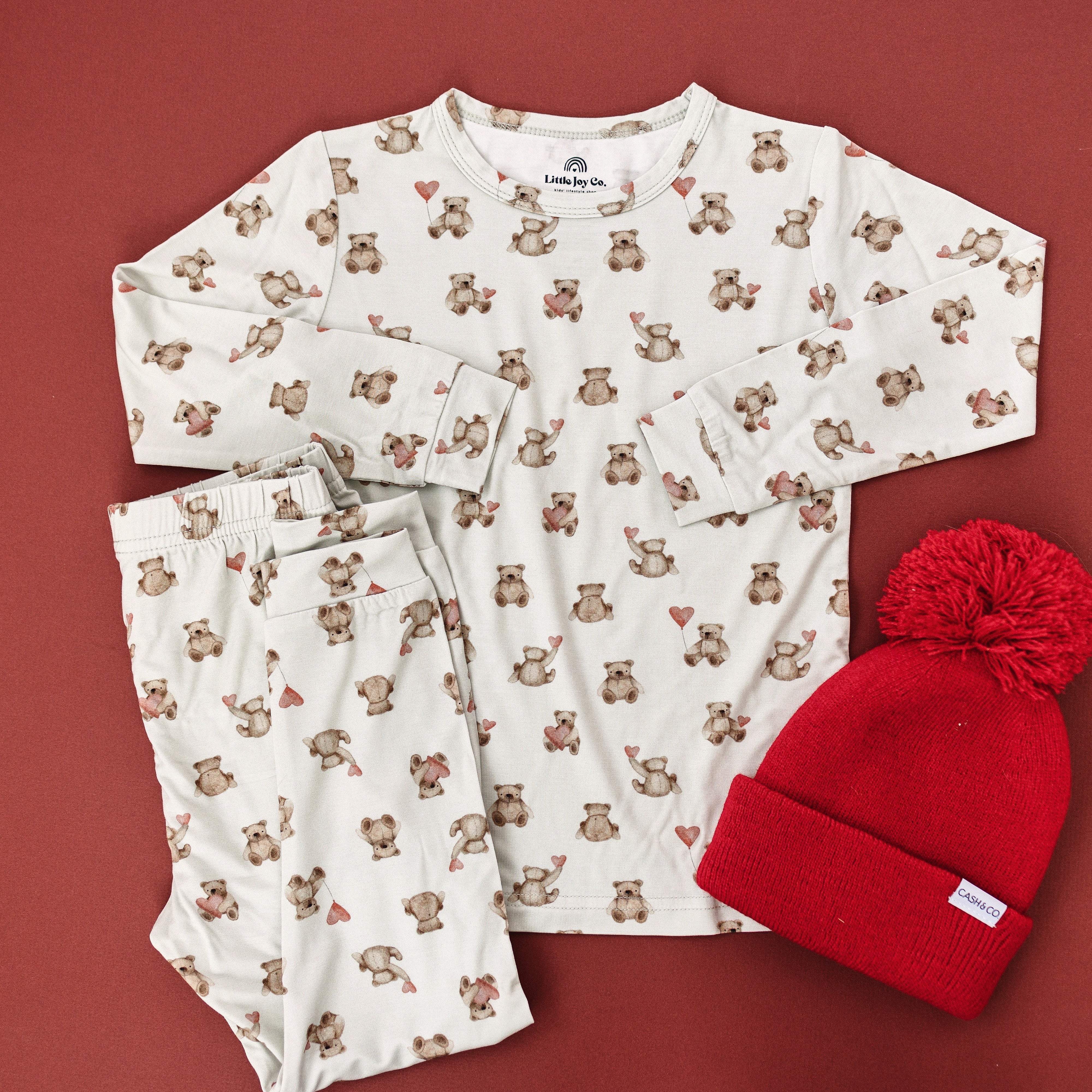 Teddy-gram 2pc Bamboo Pajama Set
