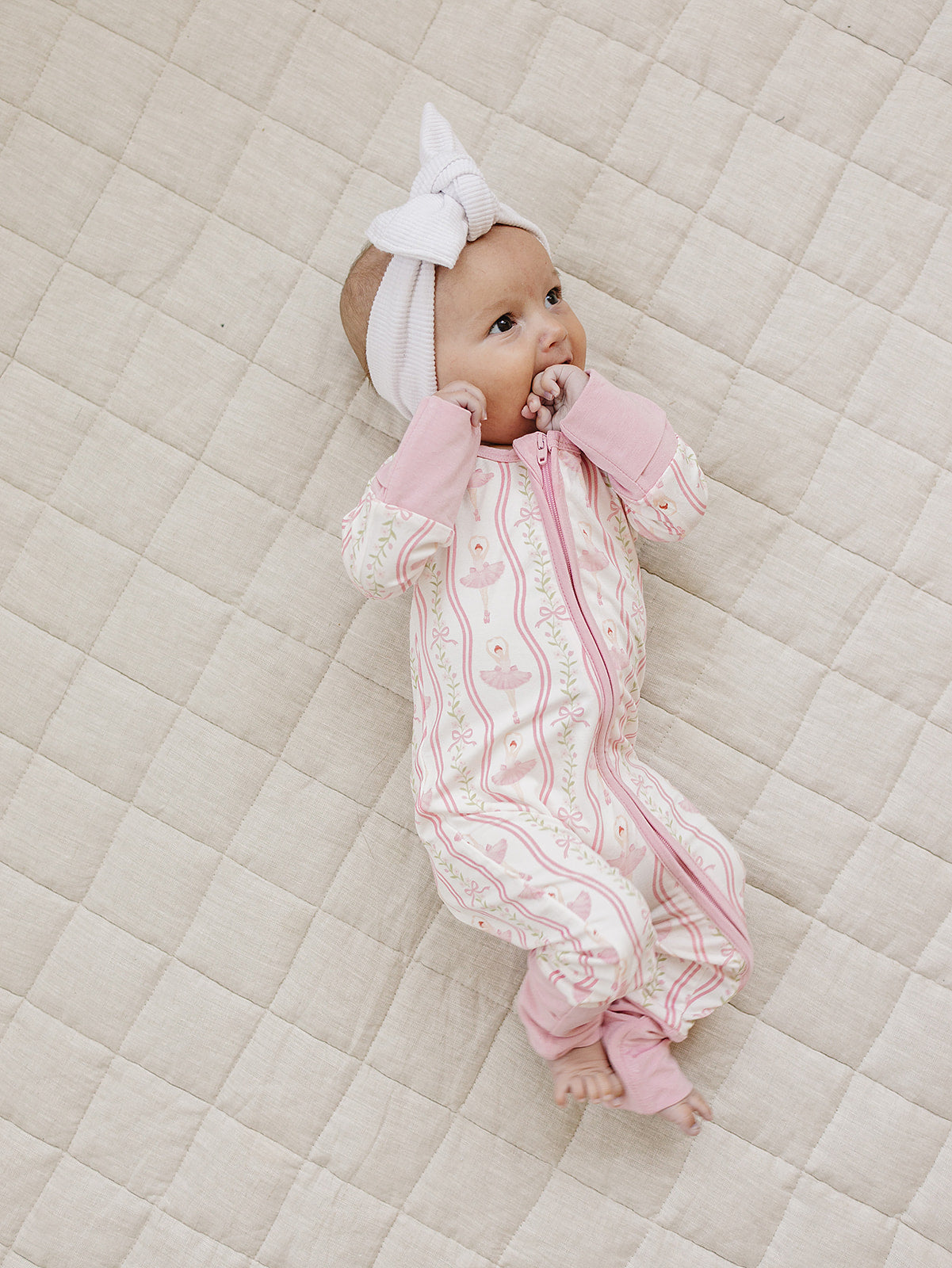 Bamboo Zip Romper | Little Ballerina