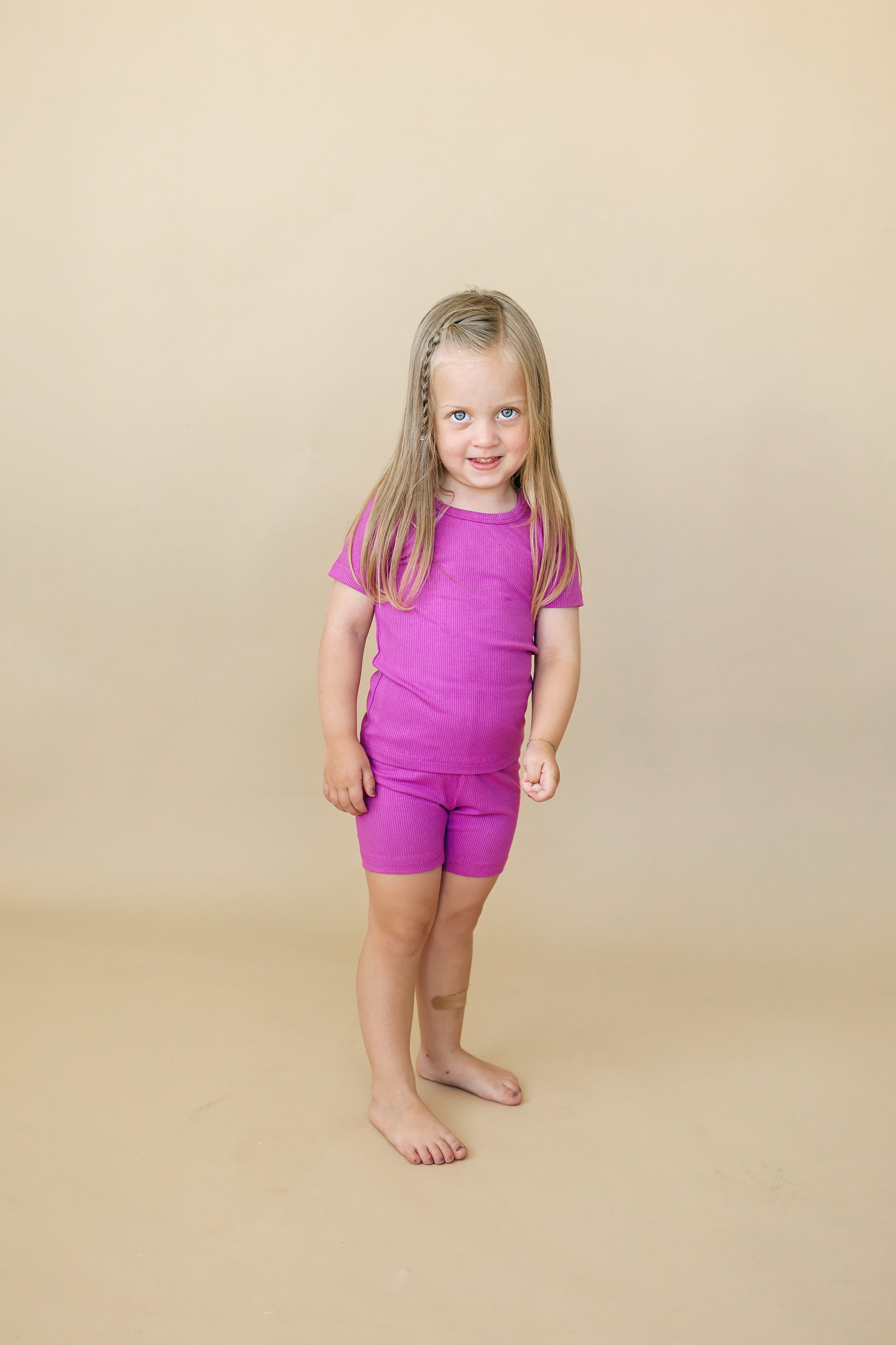 Solid Ribbed Bamboo 2pc Pajamas - More Colors