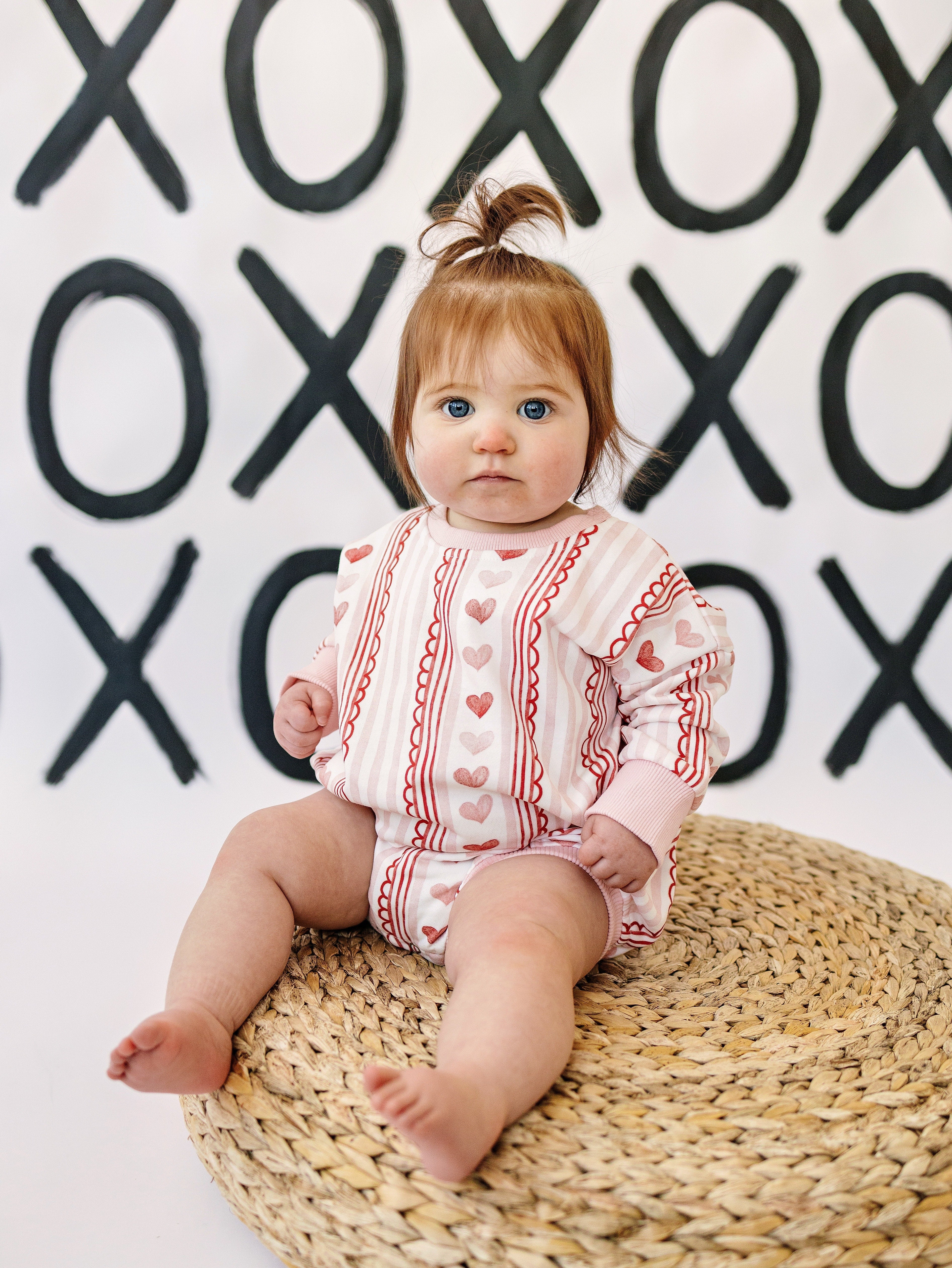 Laced With Love Sweatshirt Romper