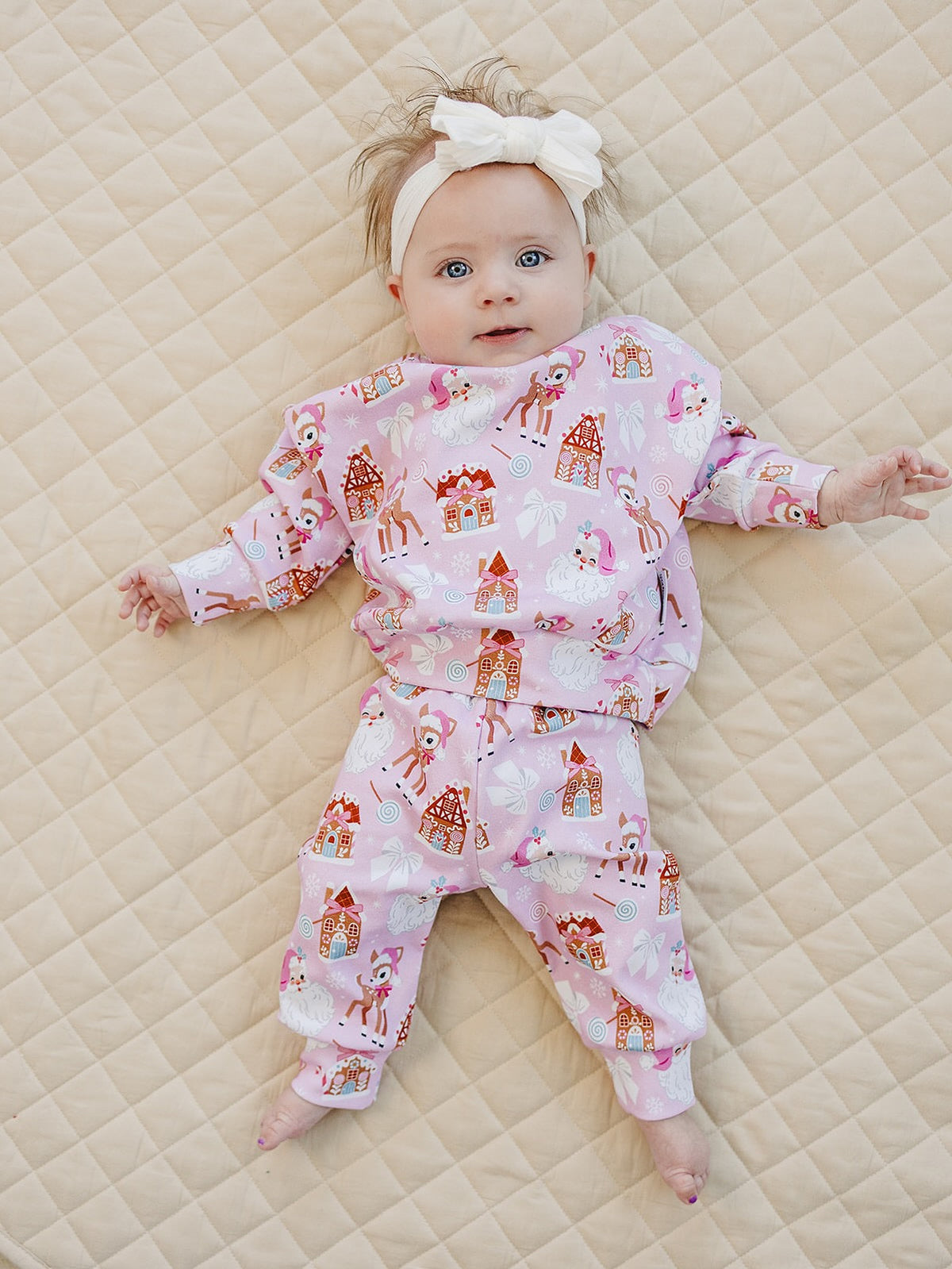 Jogger Set | Pink Christmas