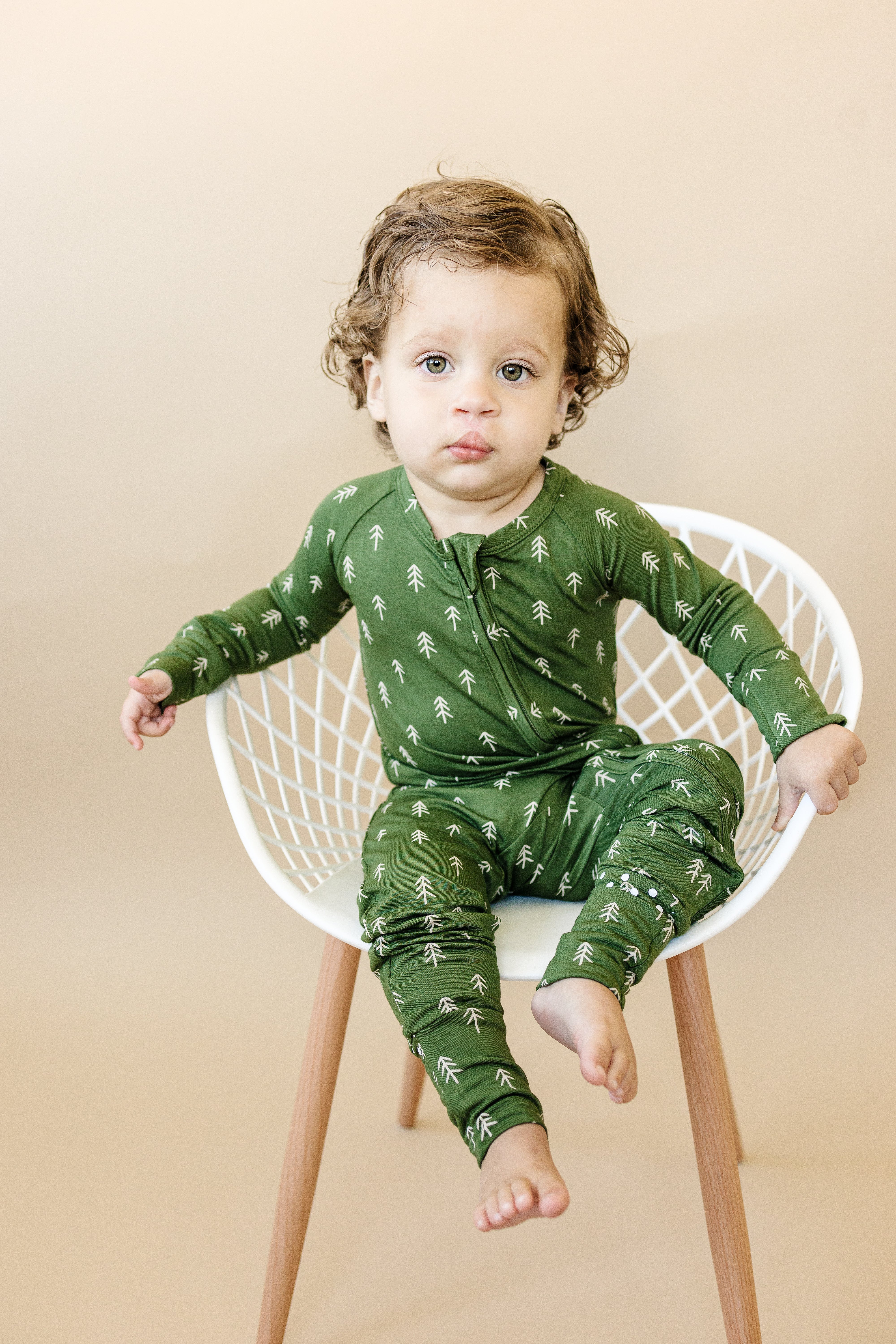 Evergreen Dreams Bamboo Zippy Pajamas