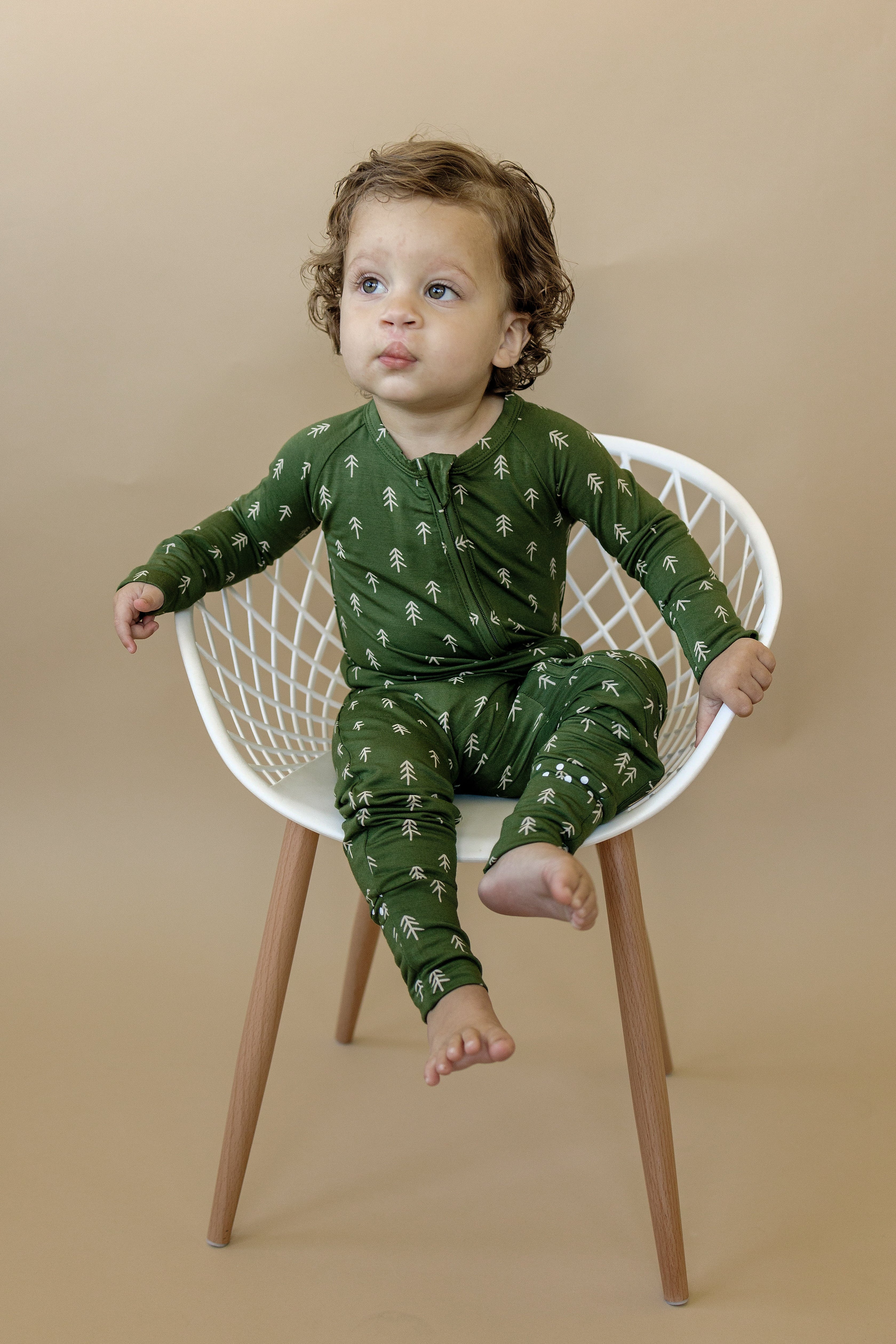 Evergreen Dreams Bamboo Zippy Pajamas