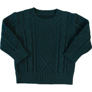 Green Cable Knit Sweater