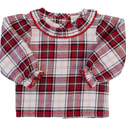 Red Plaid Long Sleeve Shirt