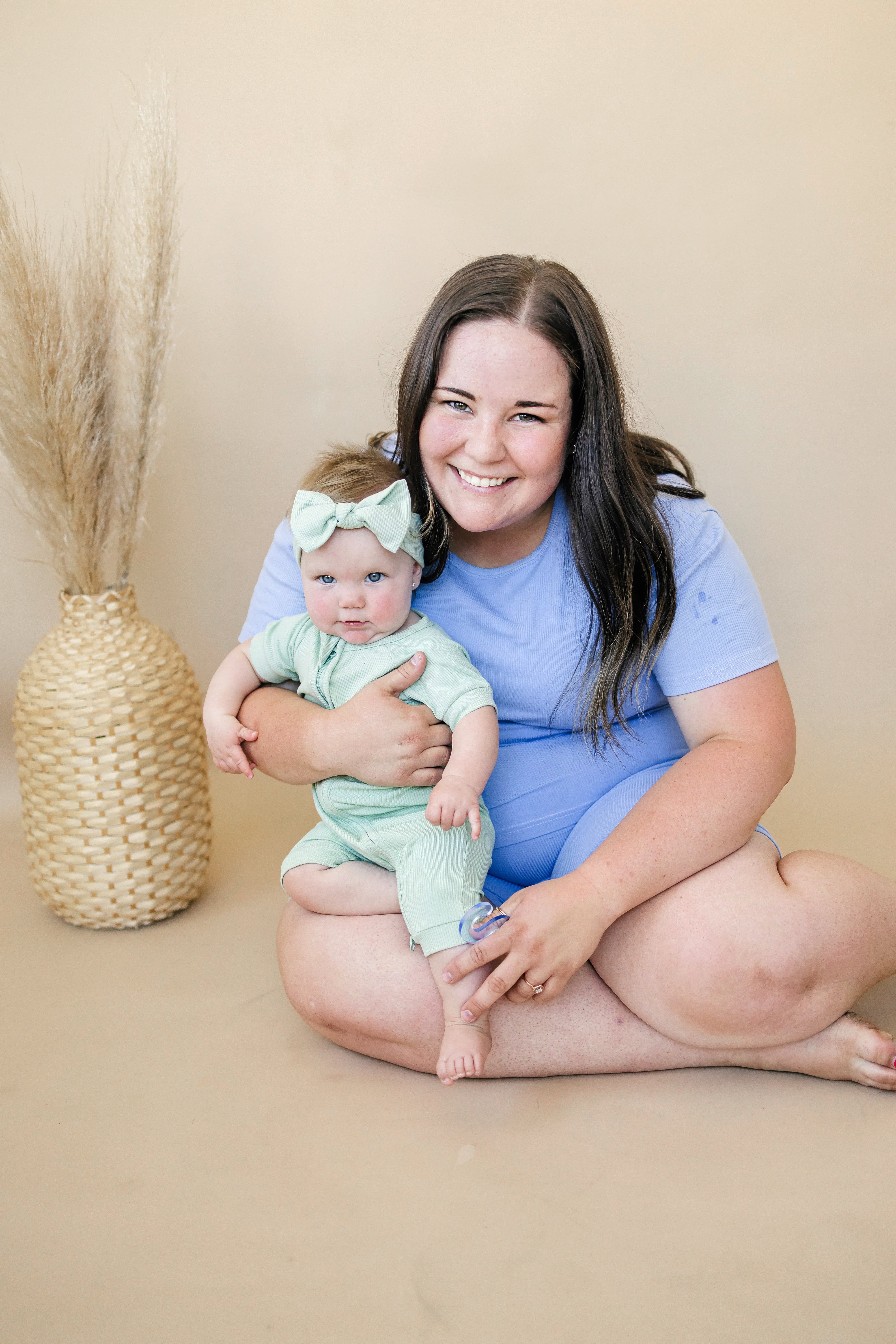 Women's Ribbed Bamboo Pajama Top & Bottoms - Sold As Separates