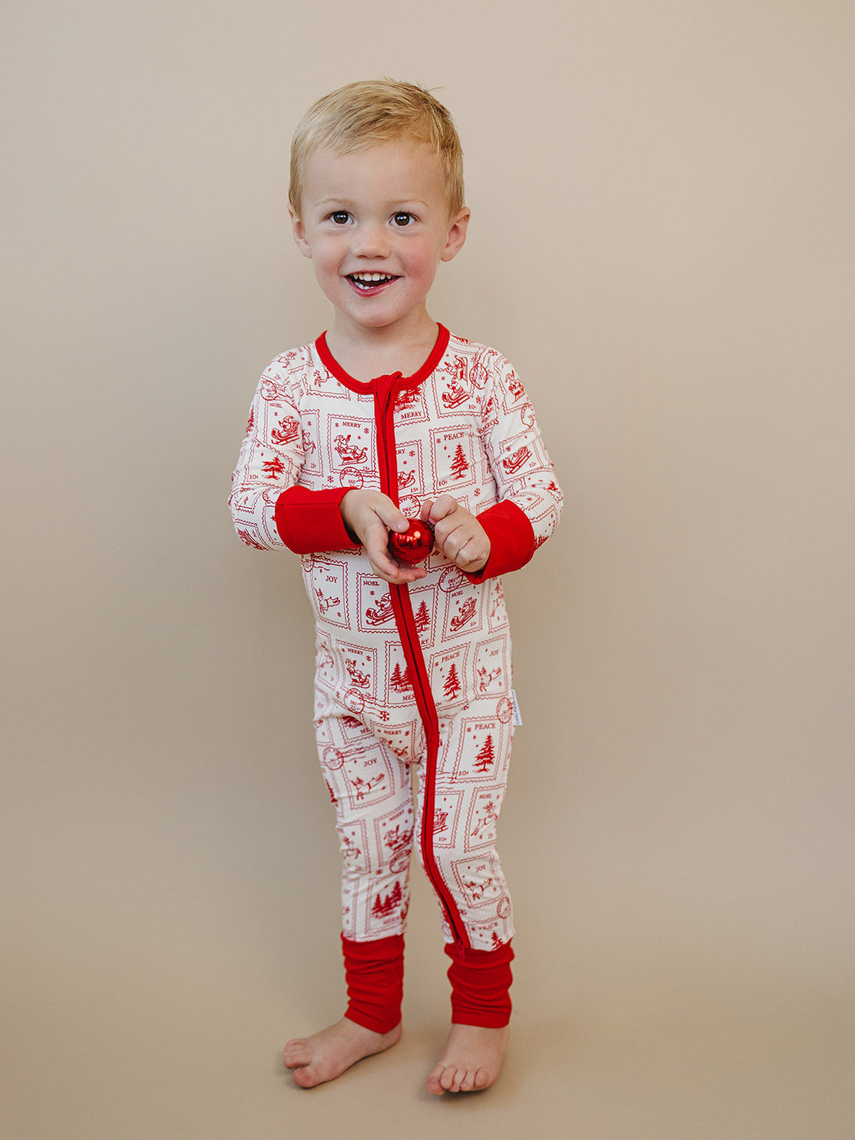 Bamboo Zip Romper | North Pole Stamps