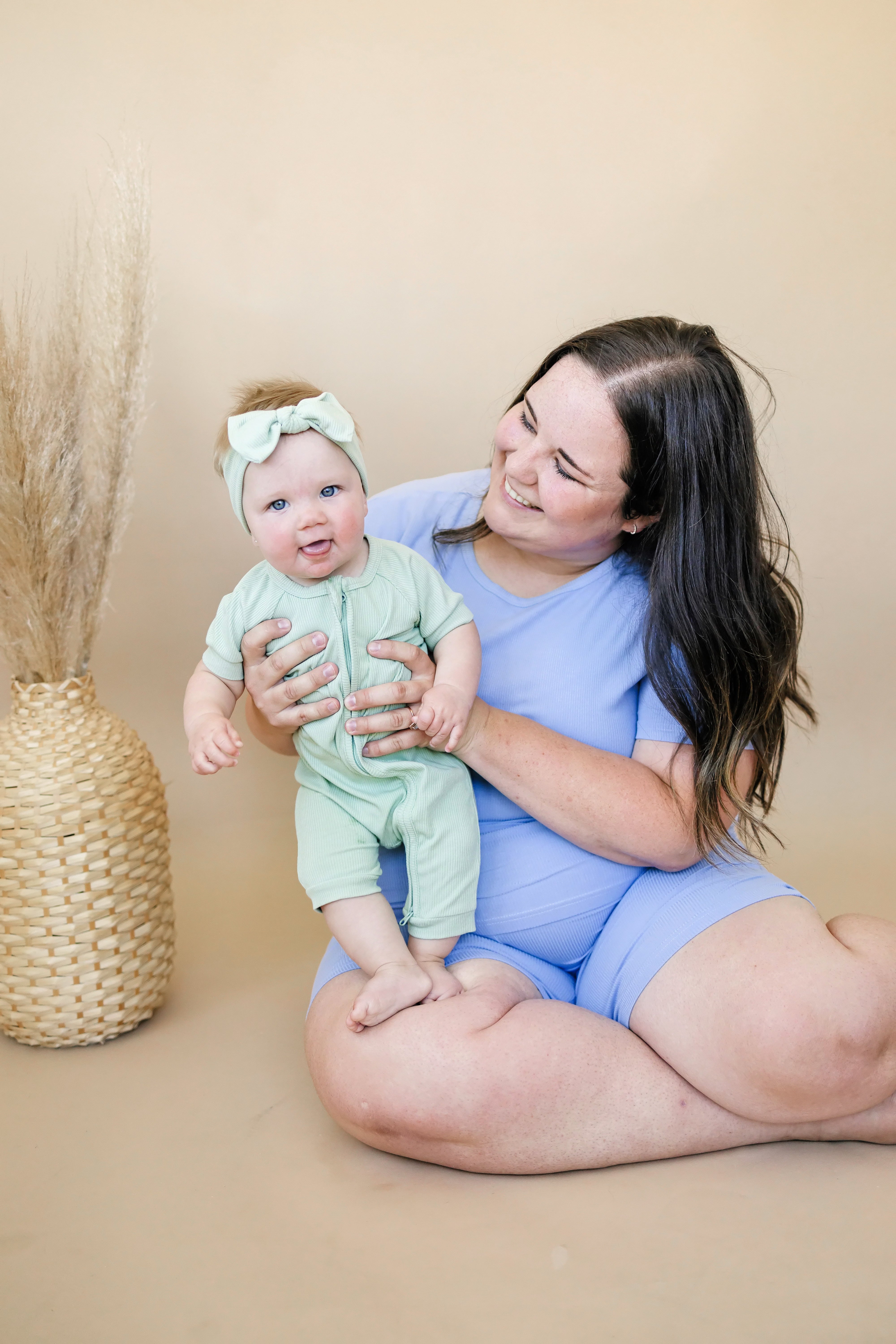 Women's Ribbed Bamboo Pajama Top & Bottoms - Sold As Separates