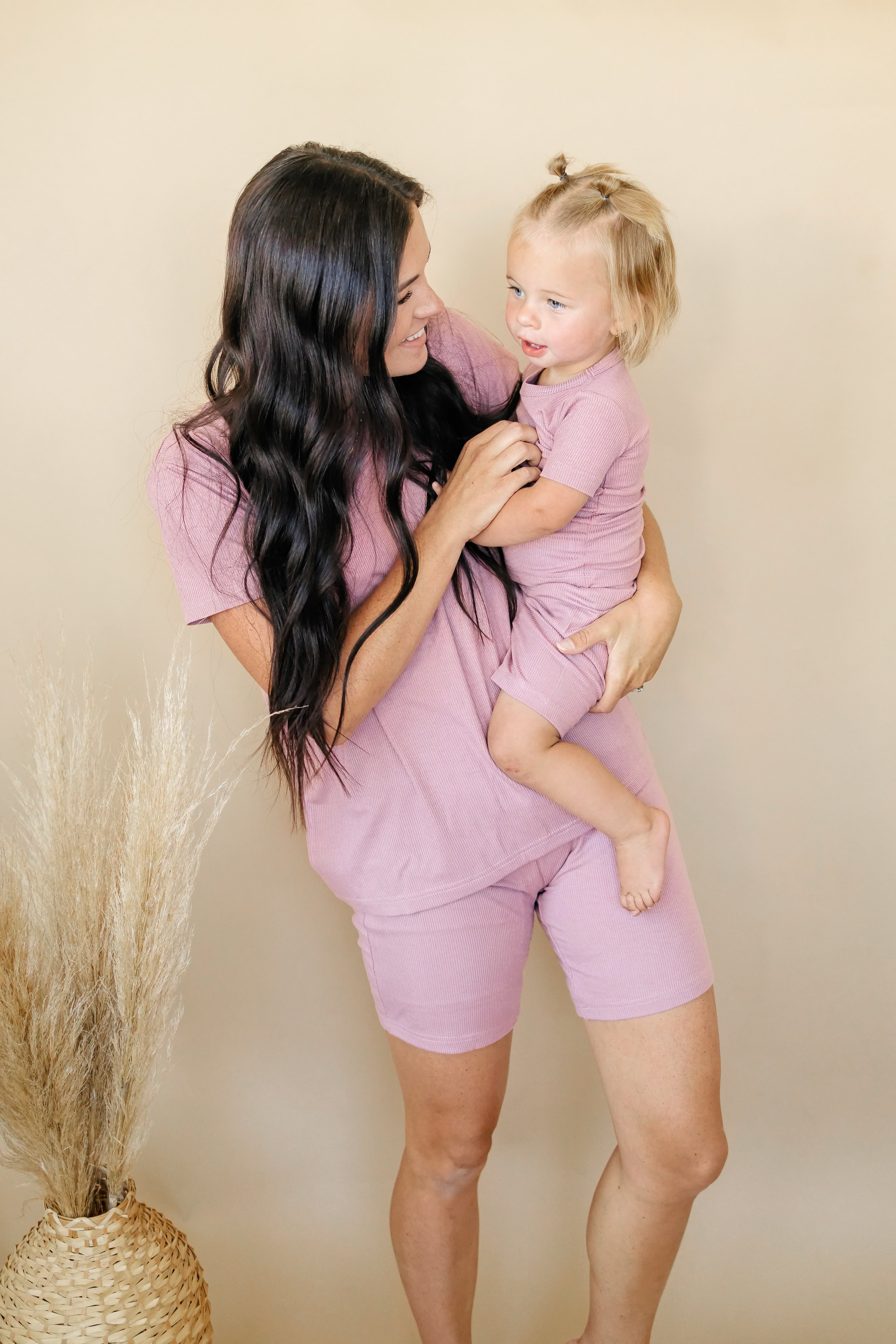 Women's Ribbed Bamboo Pajama Top & Bottoms - Sold As Separates