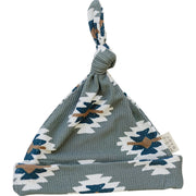 Southwest Aztec Ribbed Bamboo Newborn Knot Hat