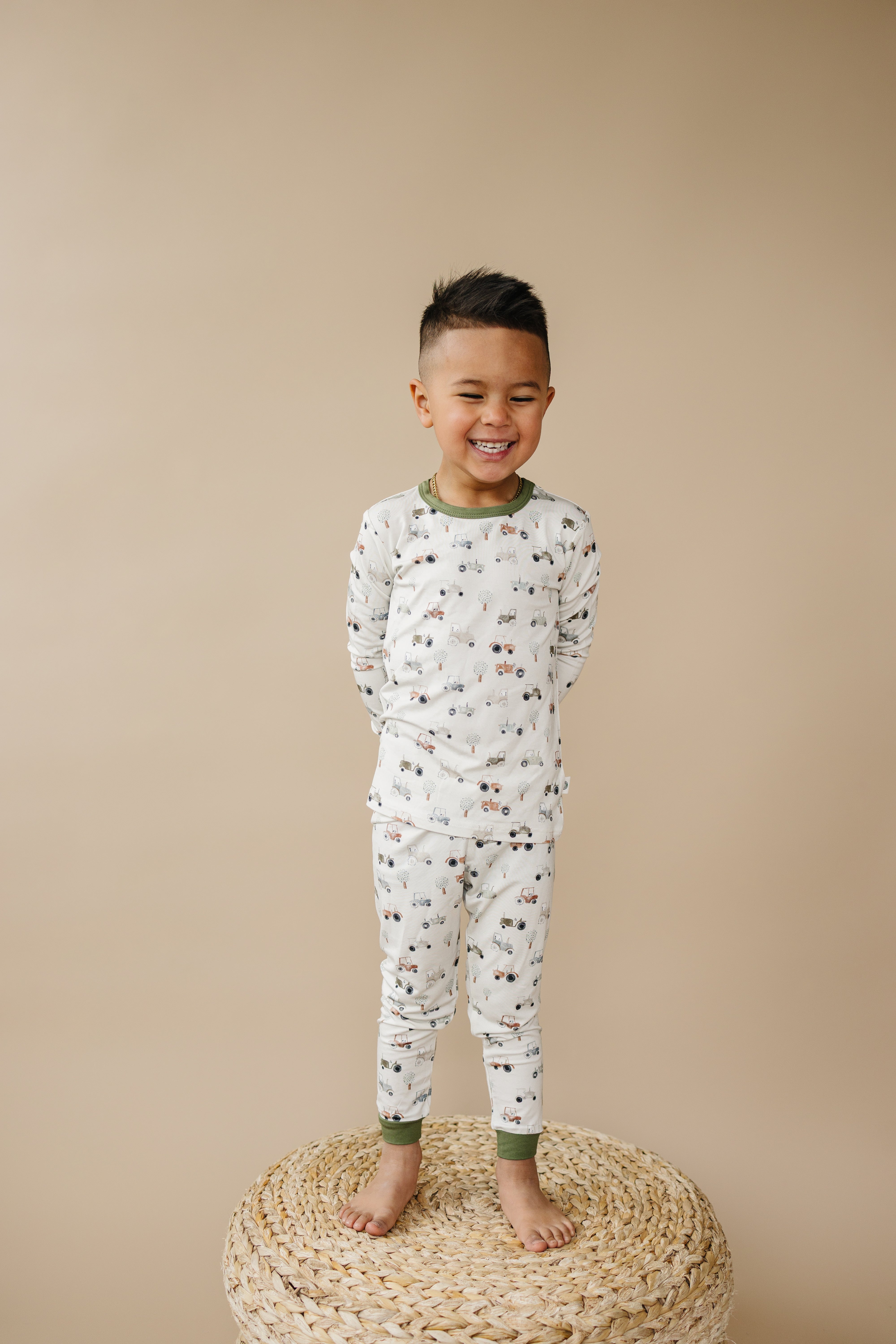 Tiny Tractors 2pc Bamboo Pajamas