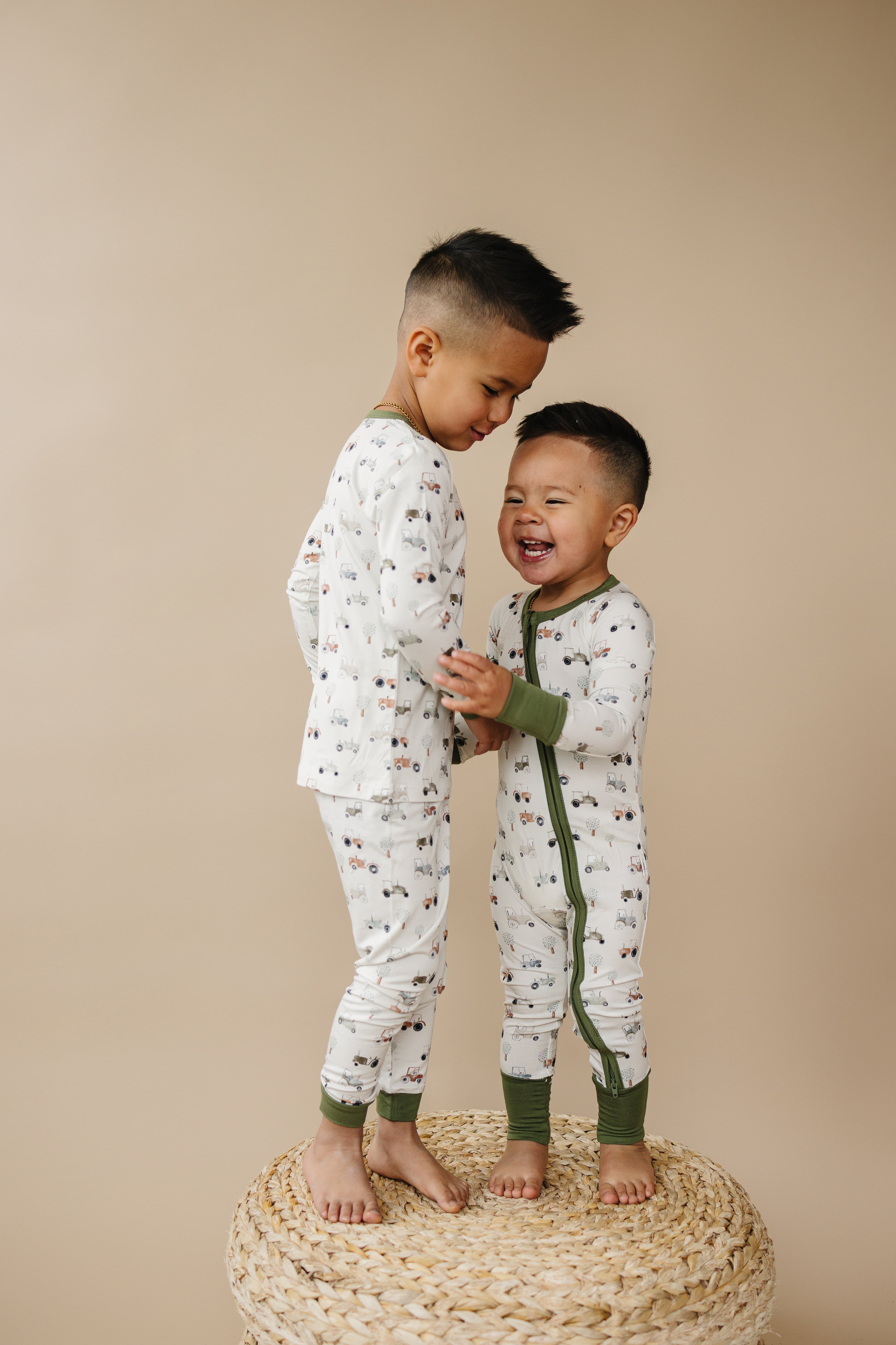 Tiny Tractors Bamboo Zippy Romper