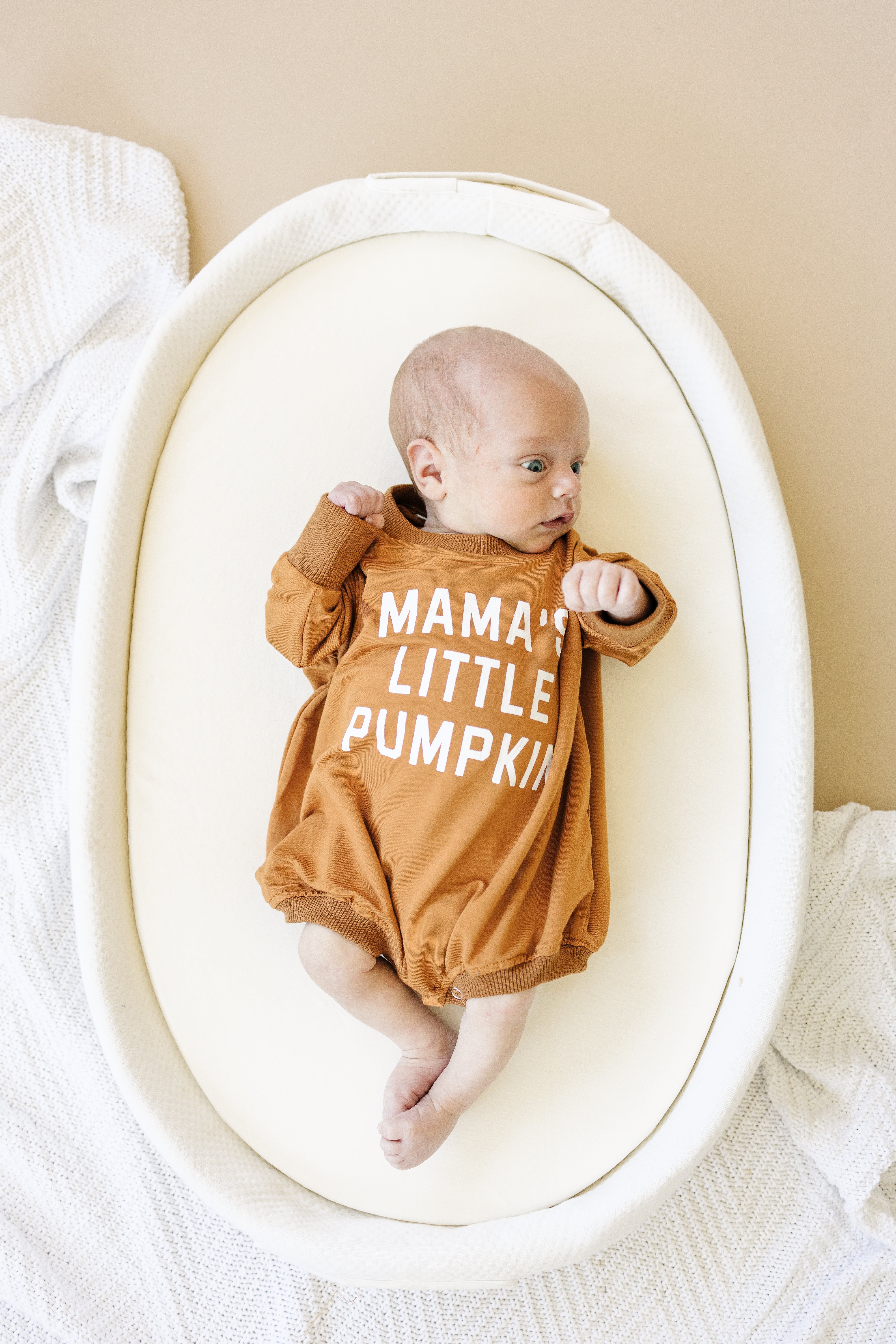 ‘mama’s Little Pumpkin’ Bamboo Bubble Romper