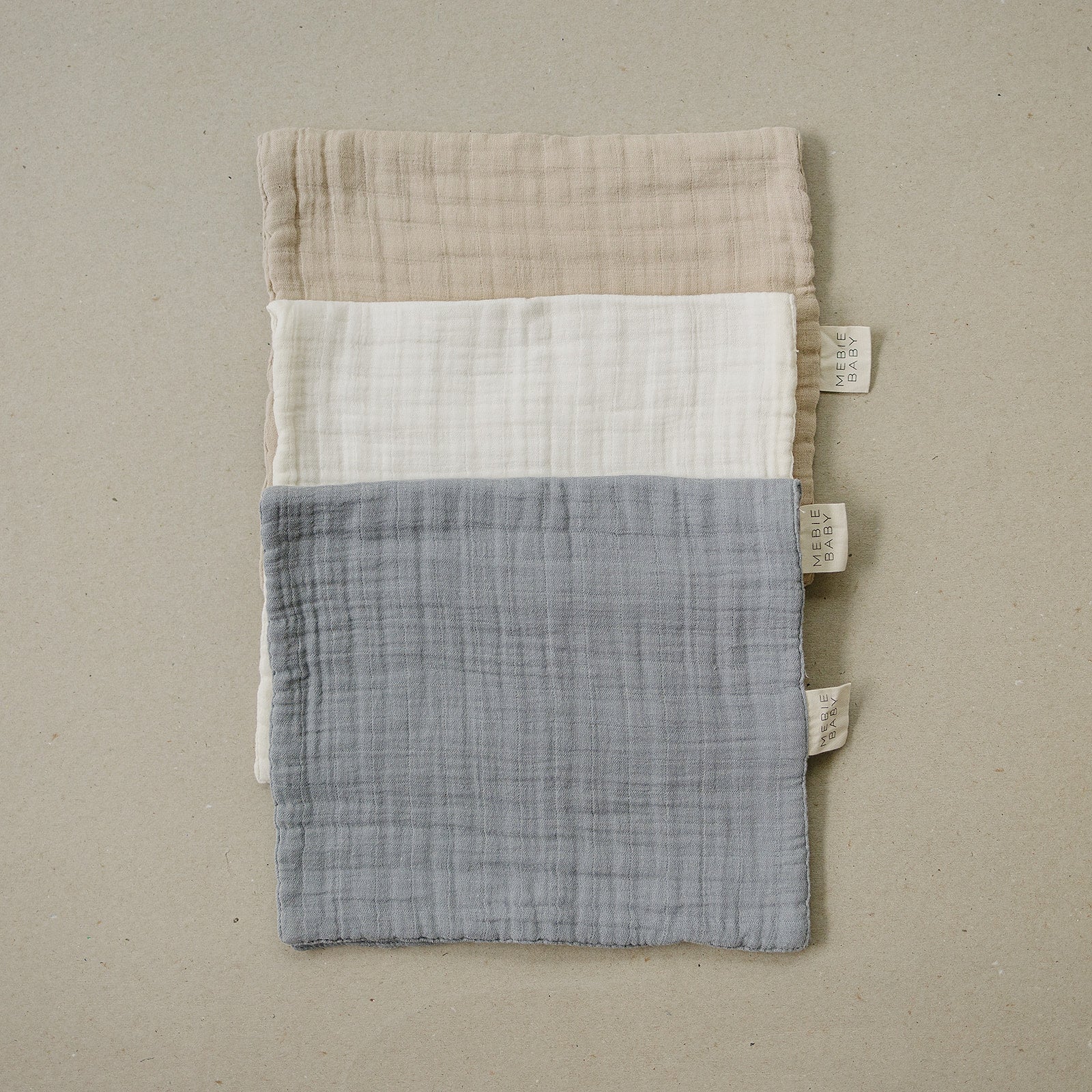 Dusty Blue Muslin Burp Cloth