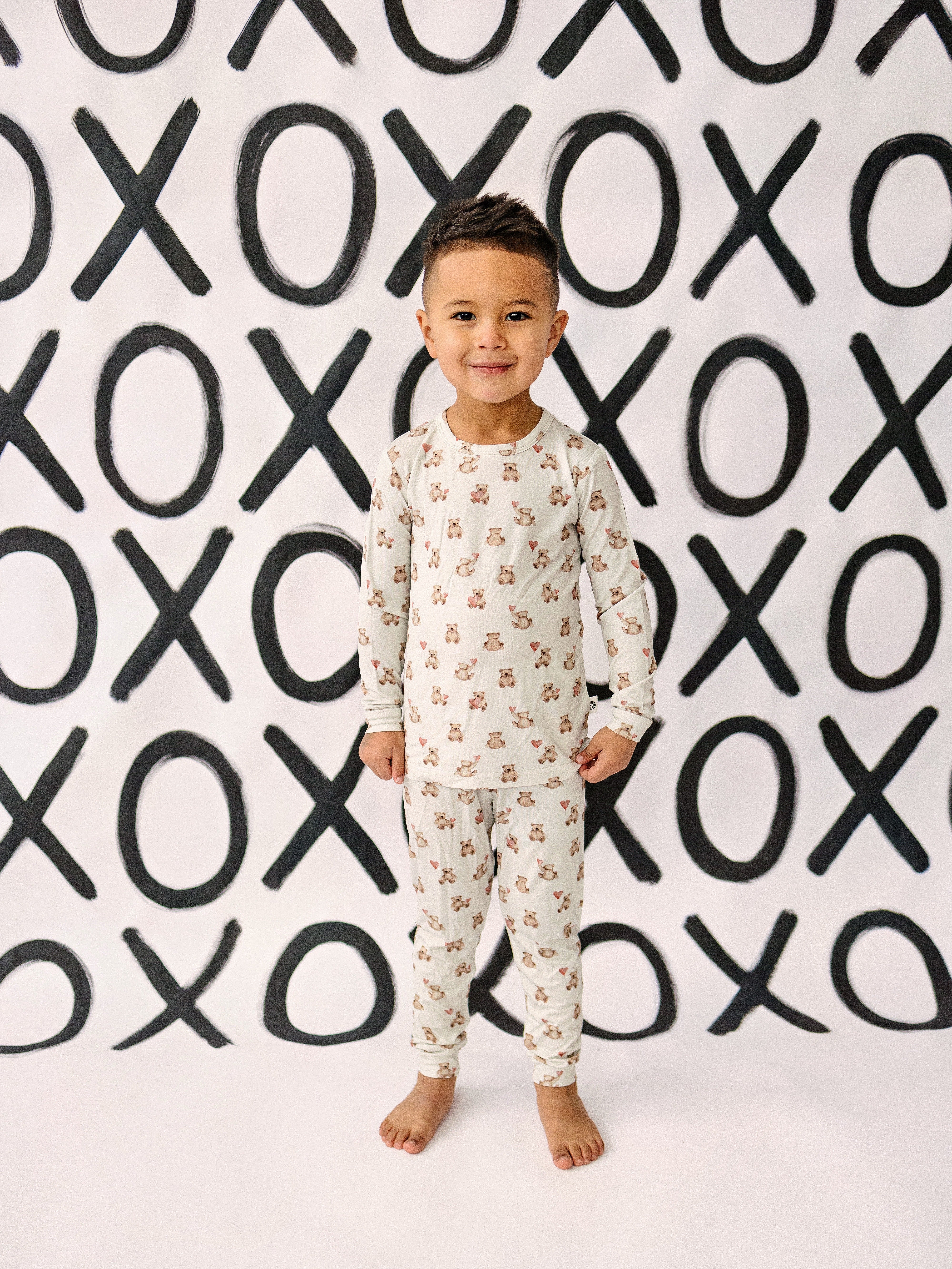 Teddy-gram 2pc Bamboo Pajama Set