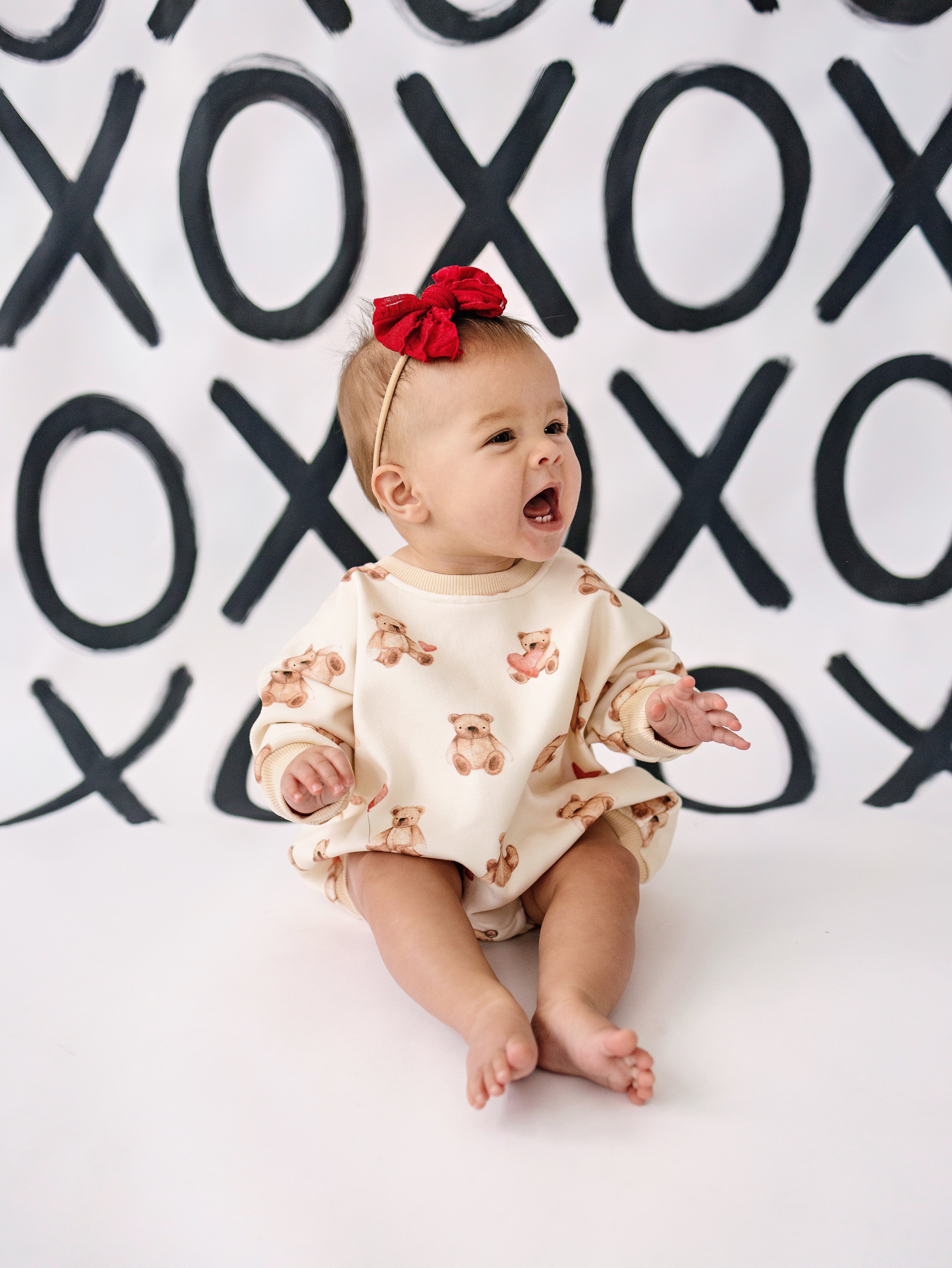 Teddy-gram Sweatshirt Romper