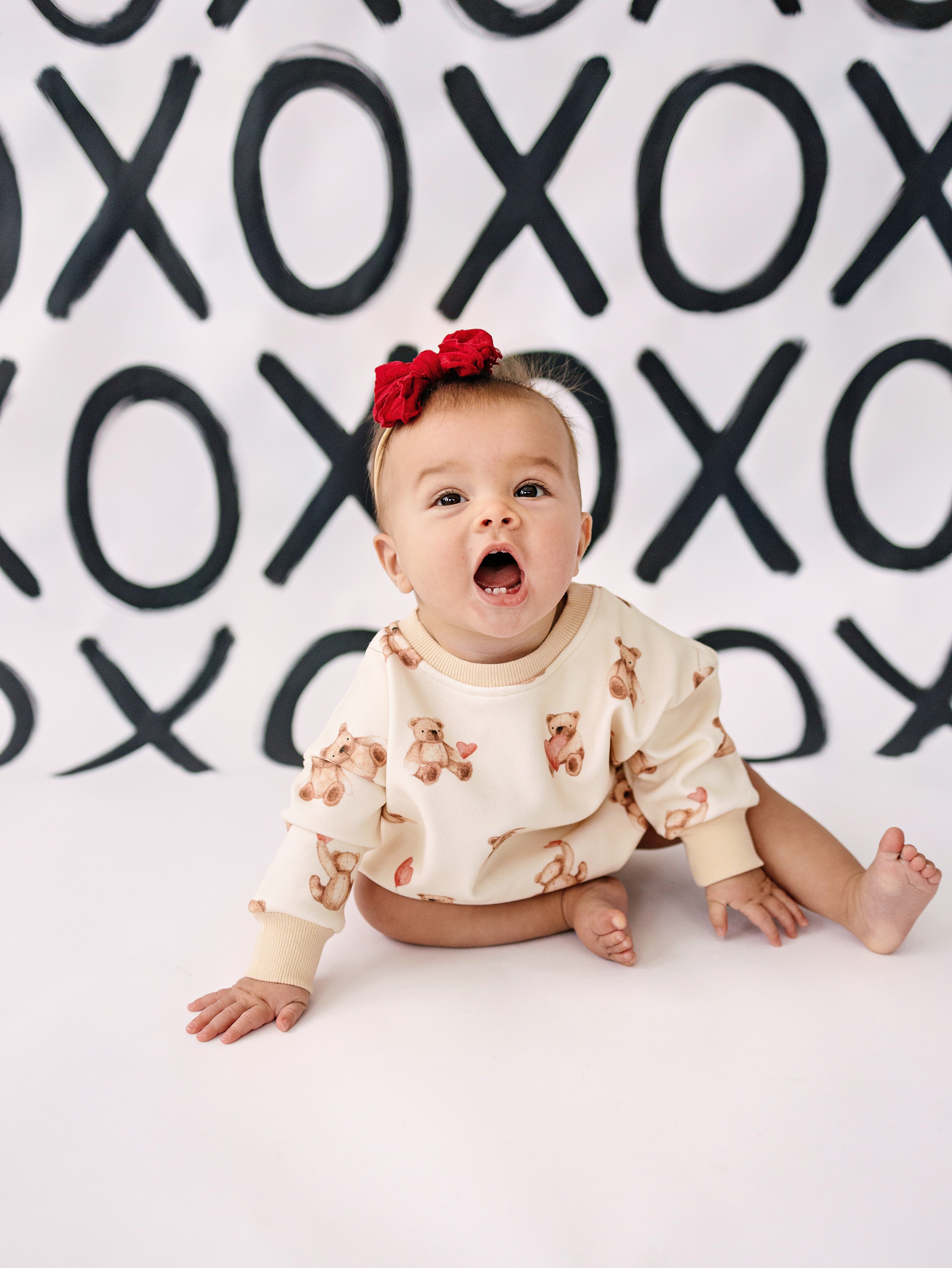 Teddy-gram Sweatshirt Romper