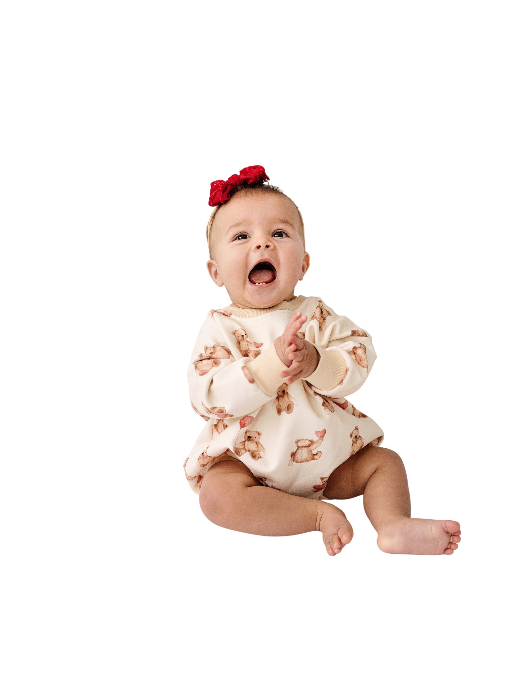 Teddy-gram Sweatshirt Romper