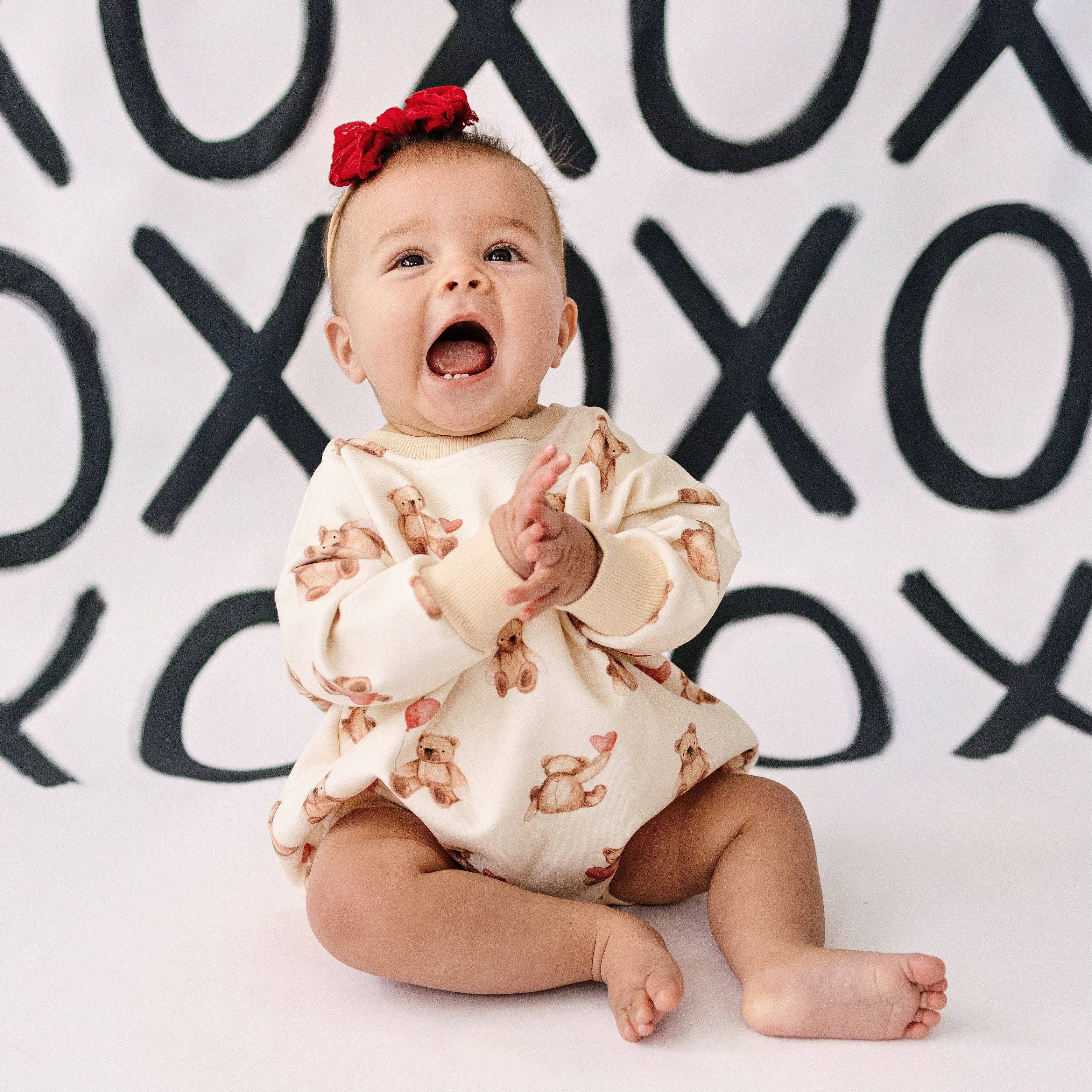 Teddy-gram Sweatshirt Romper
