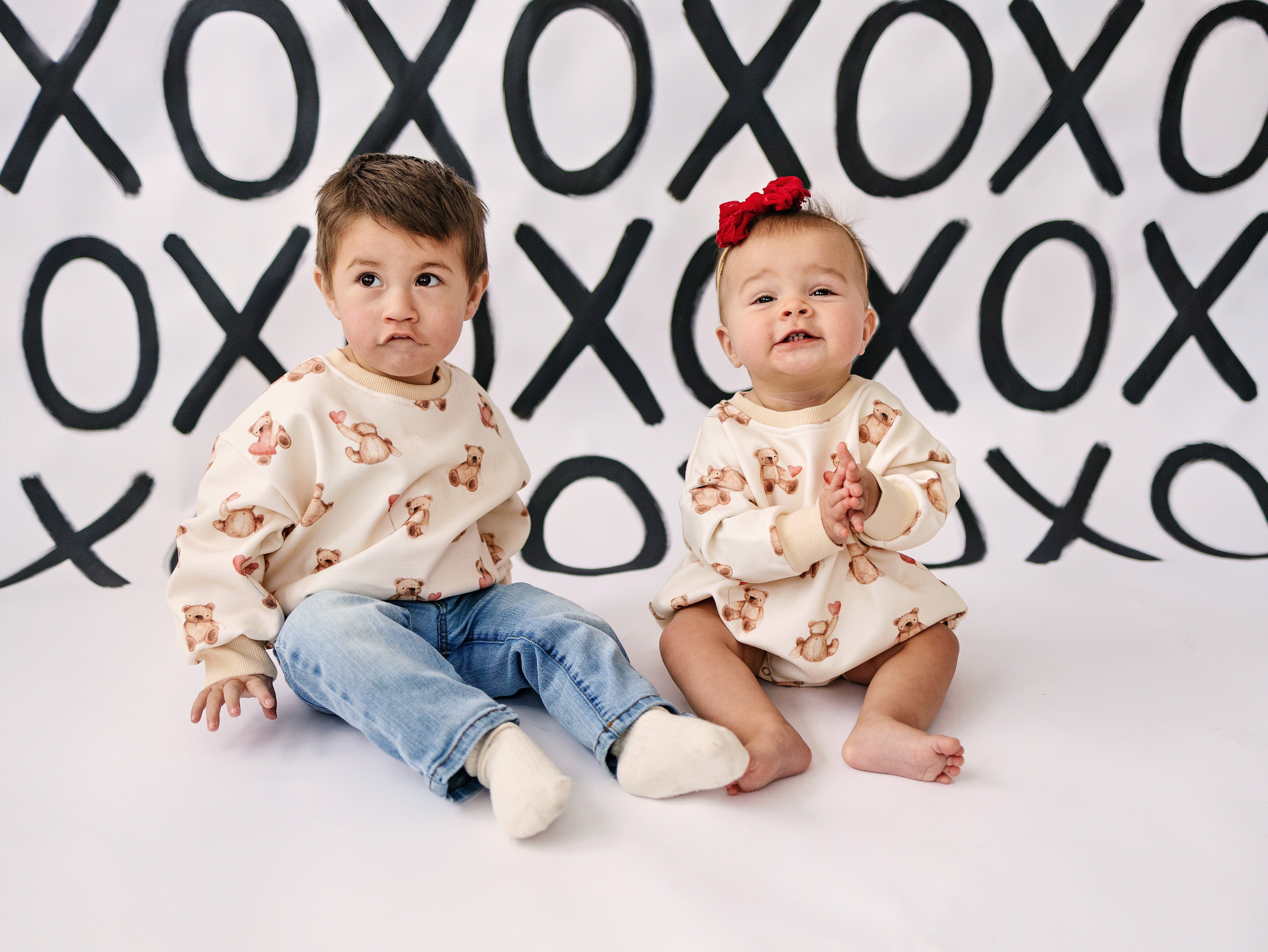 Teddy-gram Sweatshirt Romper