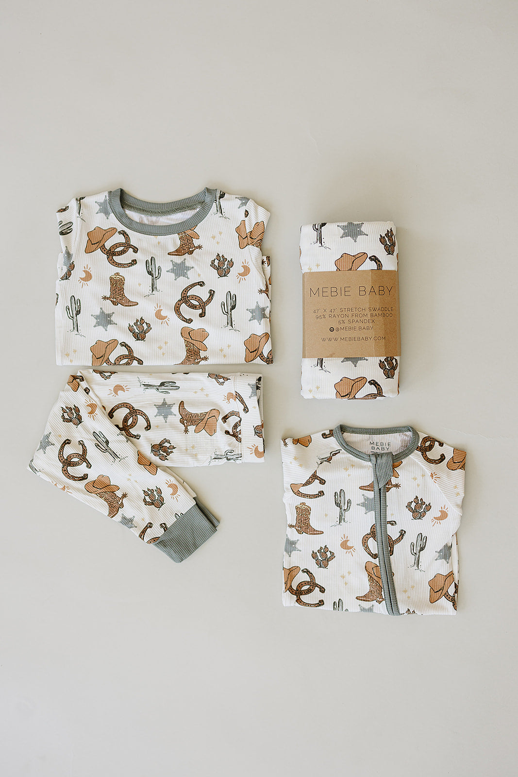 Outlaw Cowboy Ribbed Bamboo Zipper