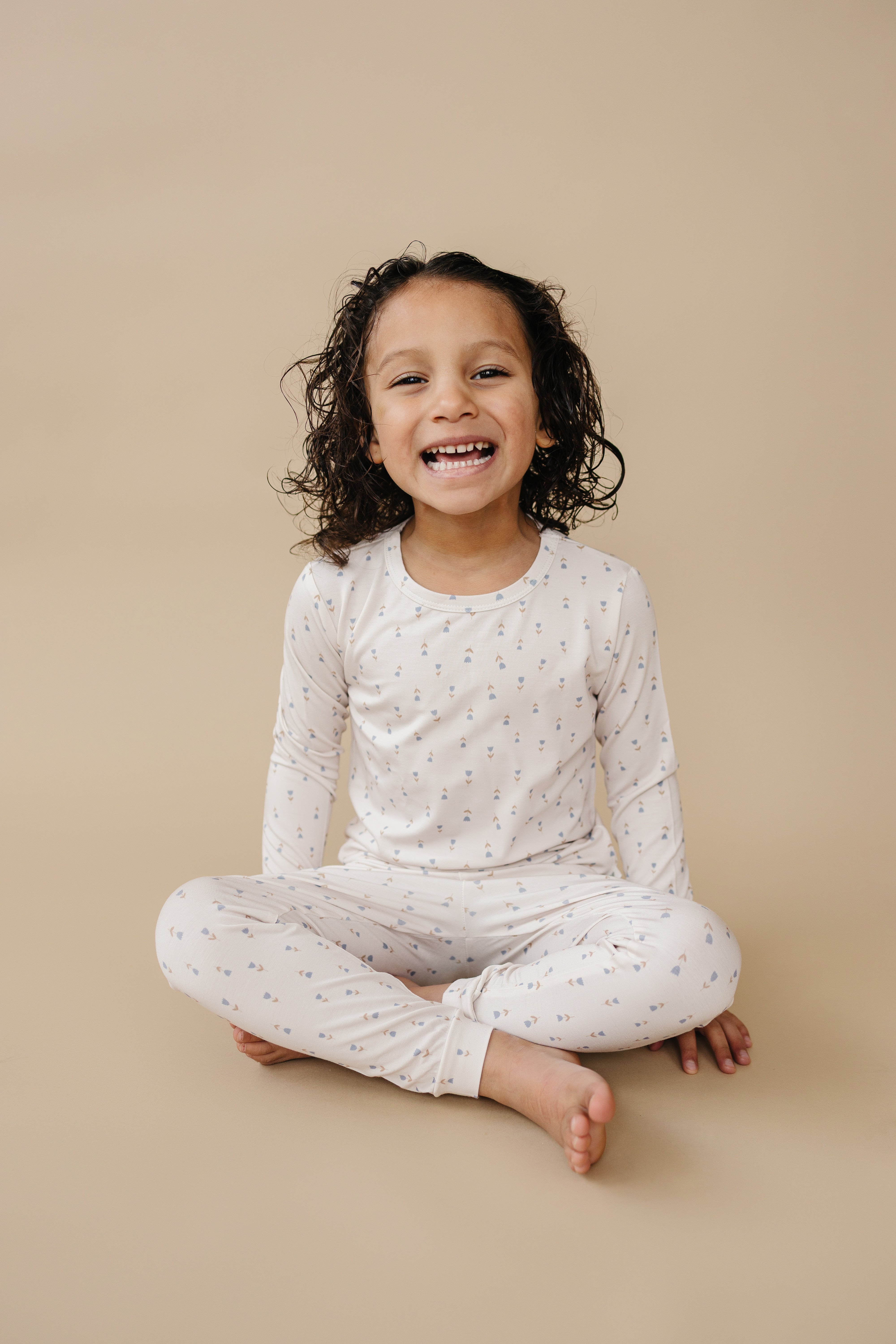 Tiny Tulips 2pc Bamboo Pajama Set