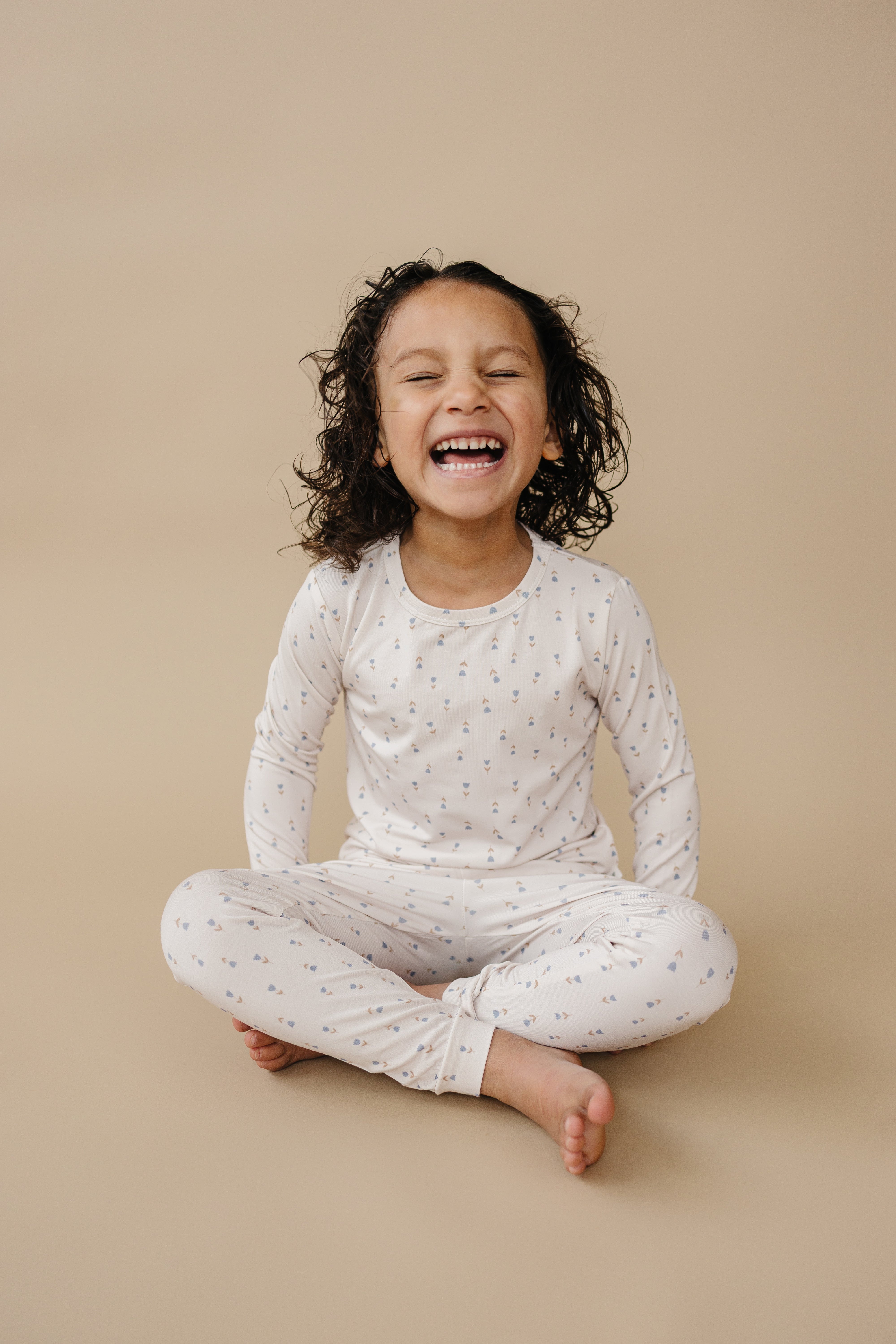 Tiny Tulips 2pc Bamboo Pajama Set