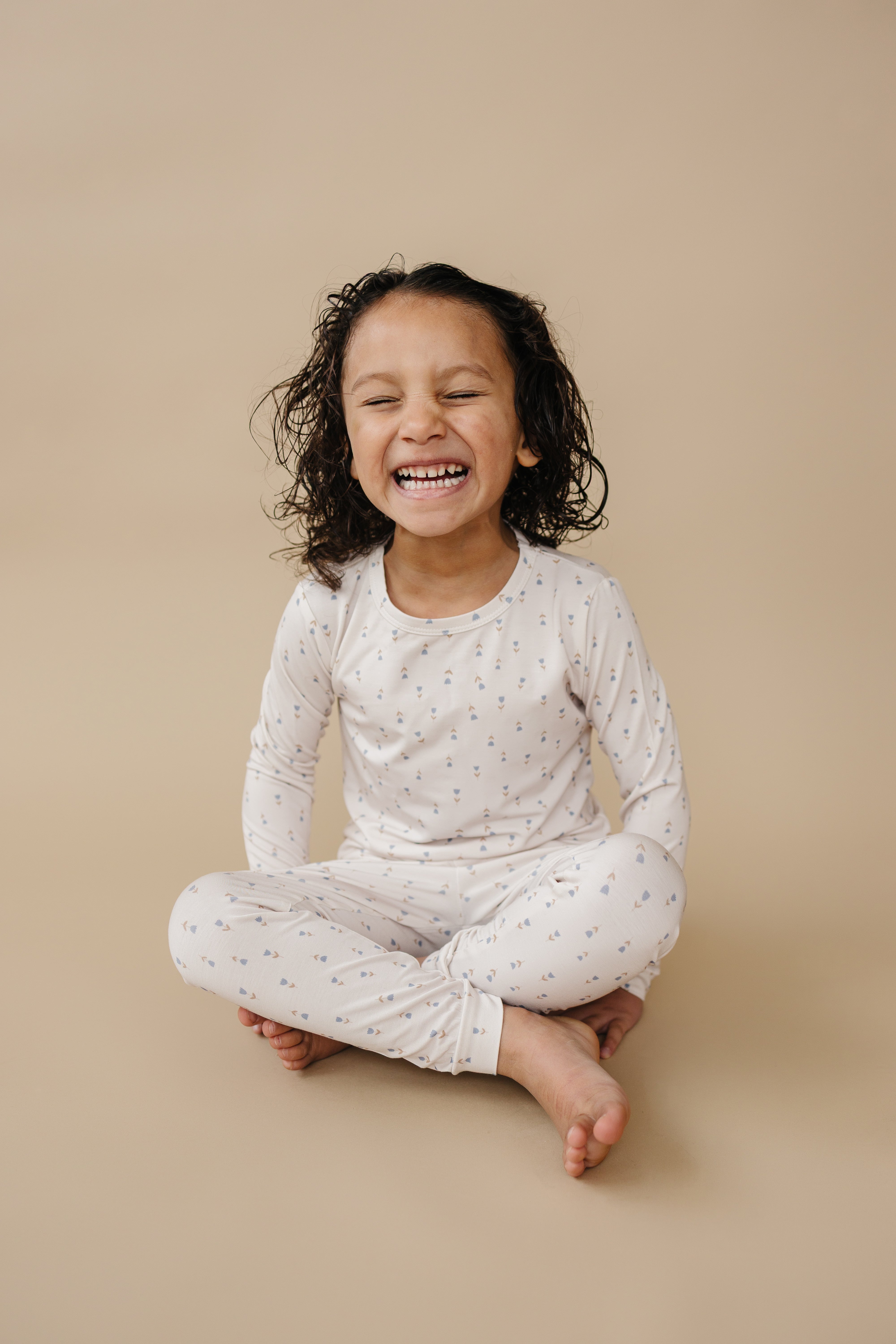 Tiny Tulips 2pc Bamboo Pajama Set